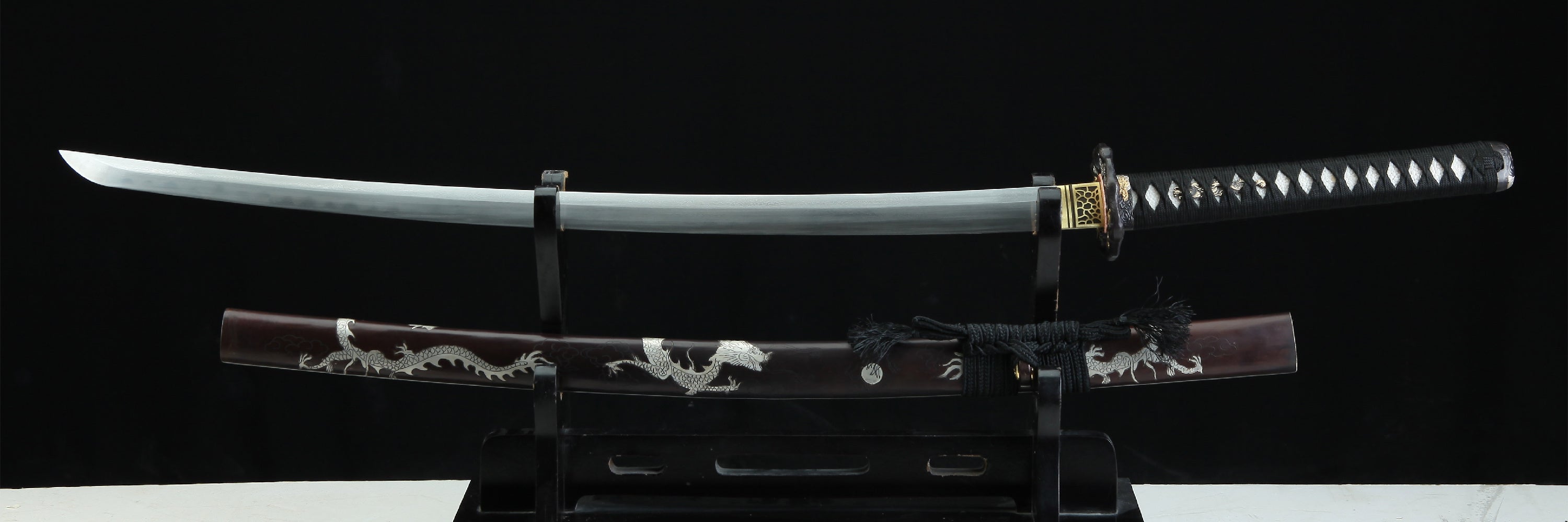 Damascus Steel Folded Samurai Sword - KatanaSwordArt