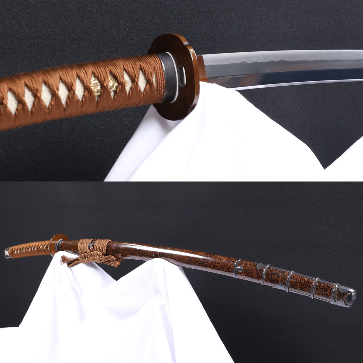 Katana Blazing Sun Oroshigane Kobuse Blade Jojaku Koshirae 炎陽 | TangGu Sword