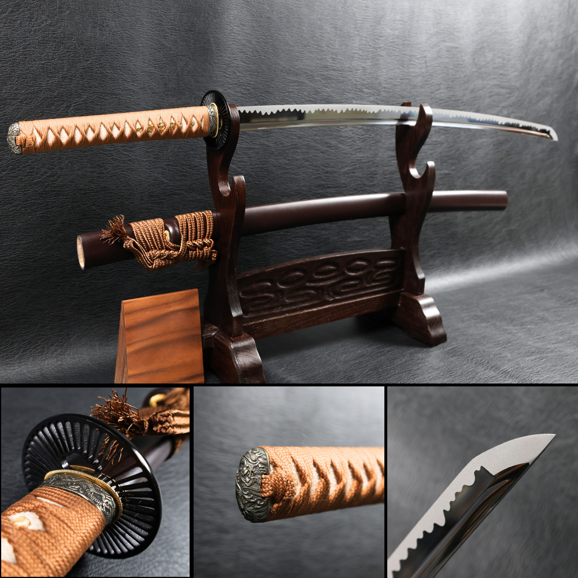 Katana EarthwaveDragon Spring Steel with Chōji Midare Hamon | KSA Qing