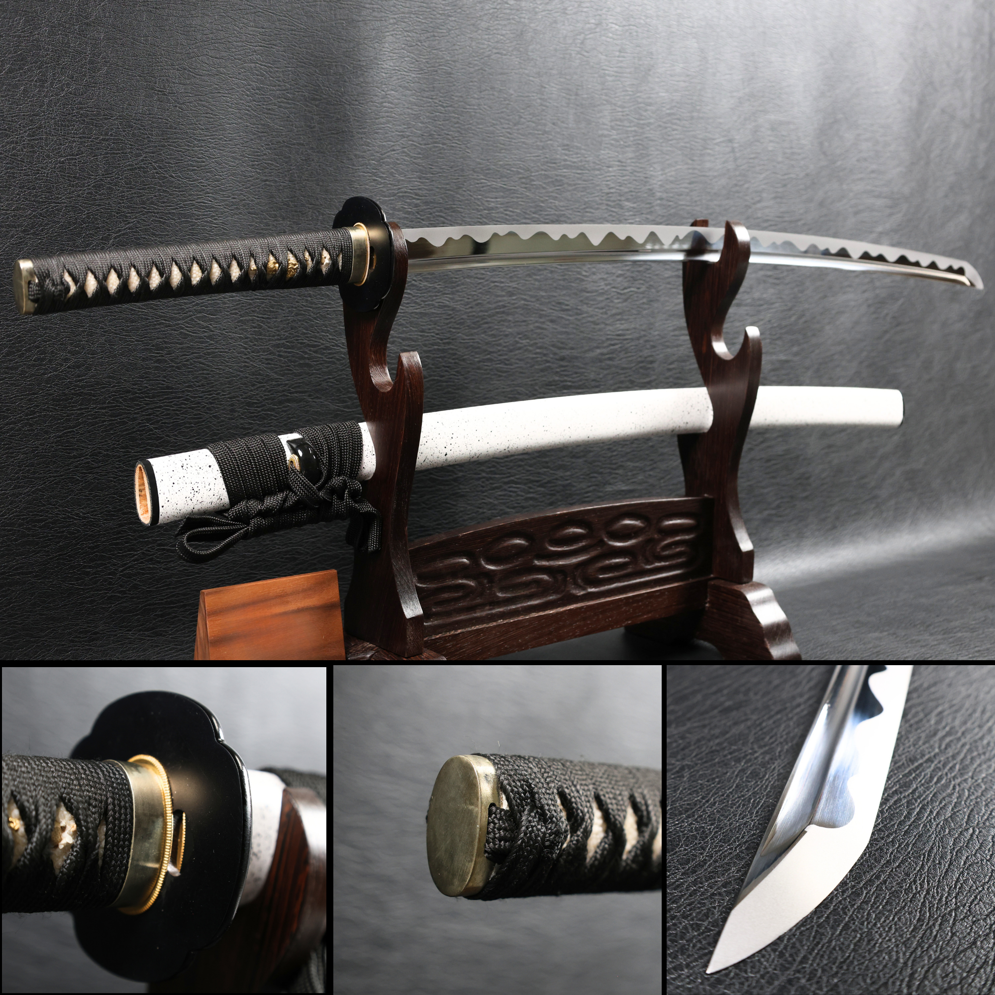 Katana WhiteRain Spring Steel with Tōran Ba Hamon | KSA Qing