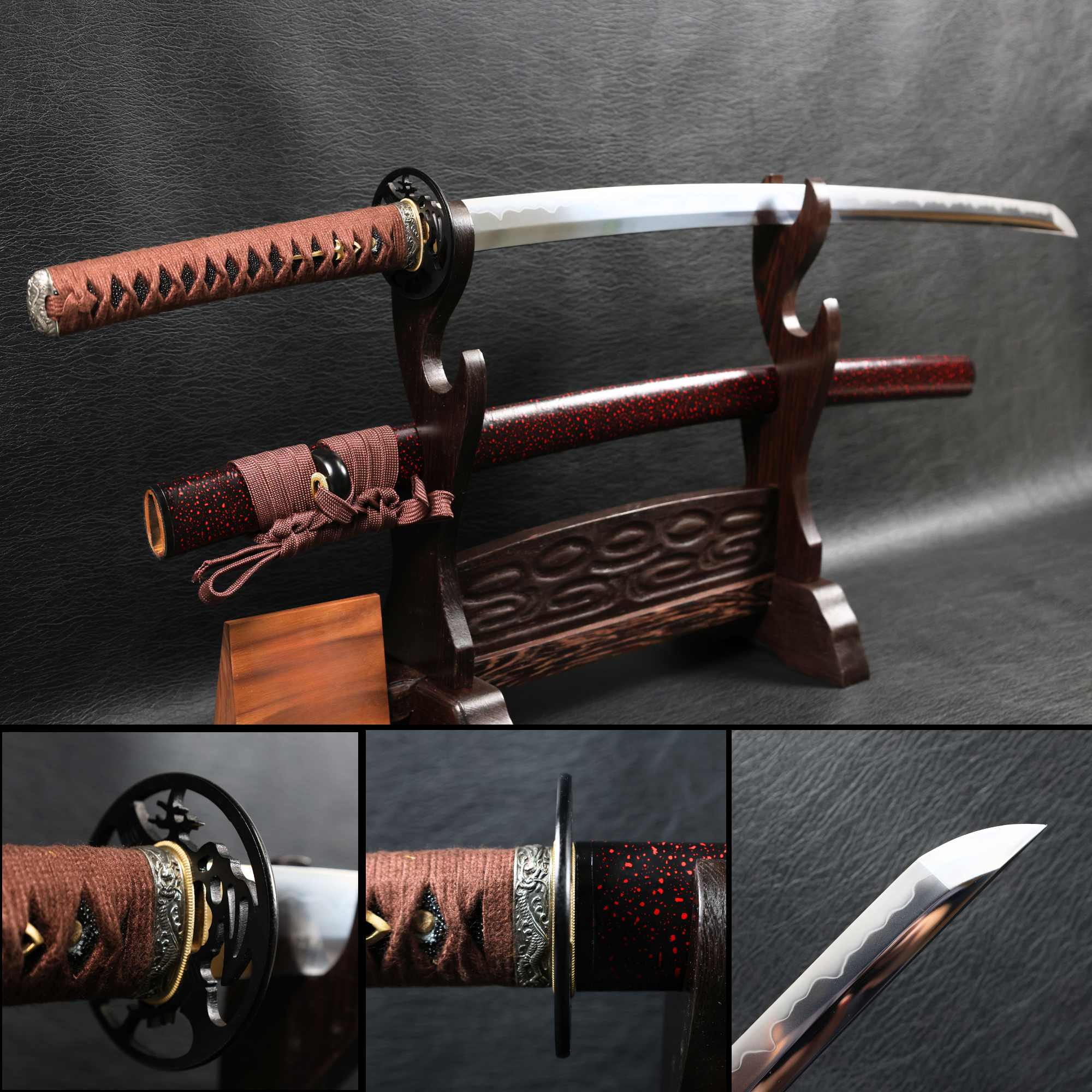 Katana DragonRhythm T10 Clay Tempered Blade with Sanbonsugi Hamon | KSA Huo