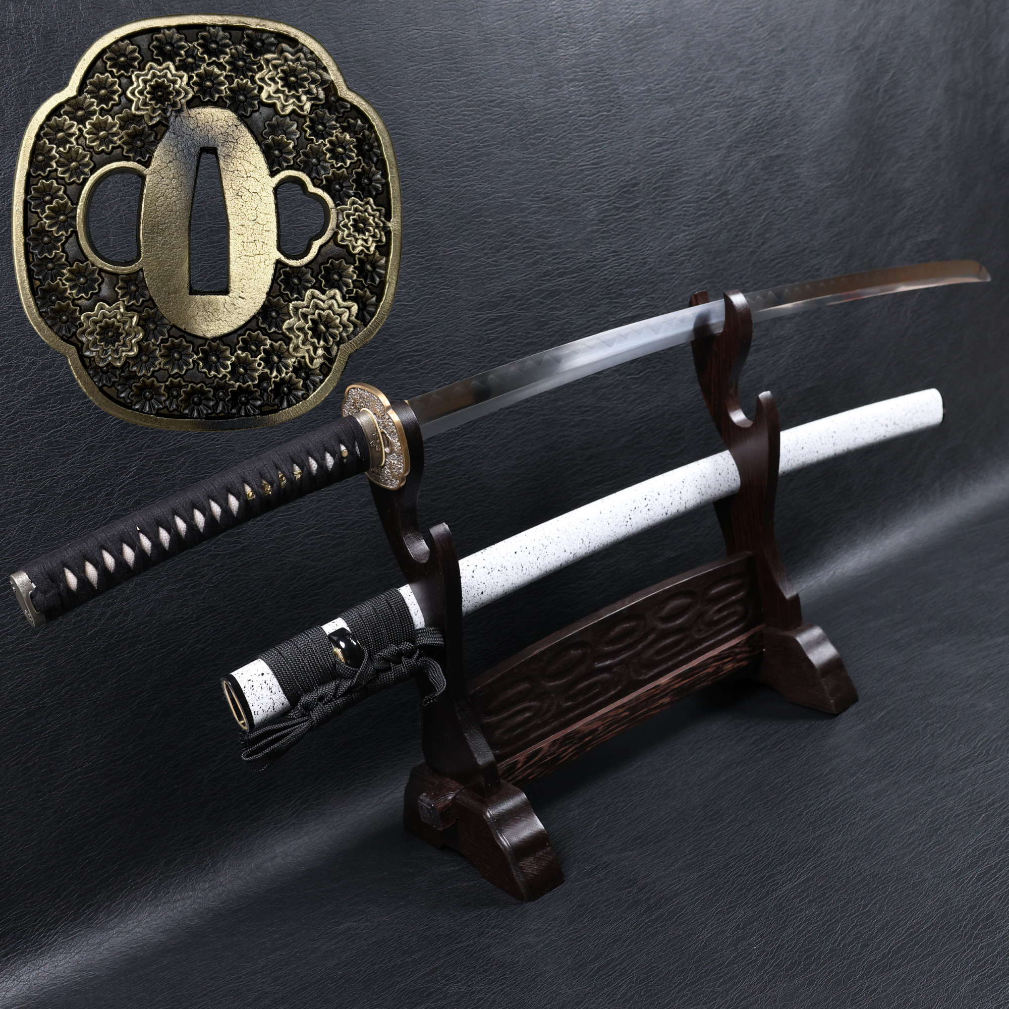 Katana Nobutsuna T10 Clay Tempered Blade with Notare Wave Hamon | KSA Huo