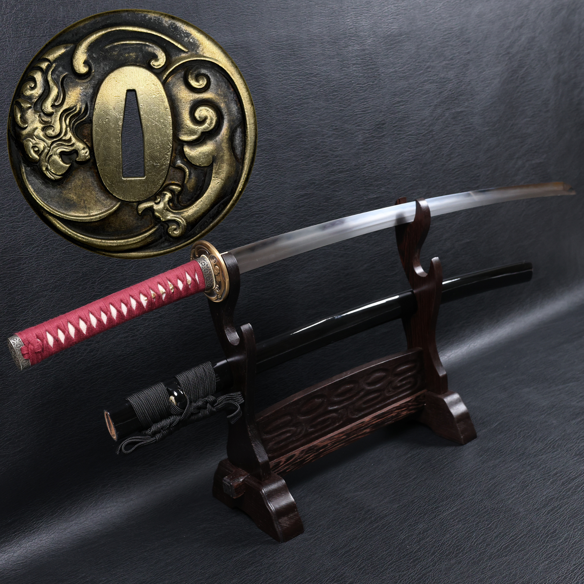Katana Masamune Folded Steel Clay Tempered Blade with Notare Wave Hamon | KSA Hua