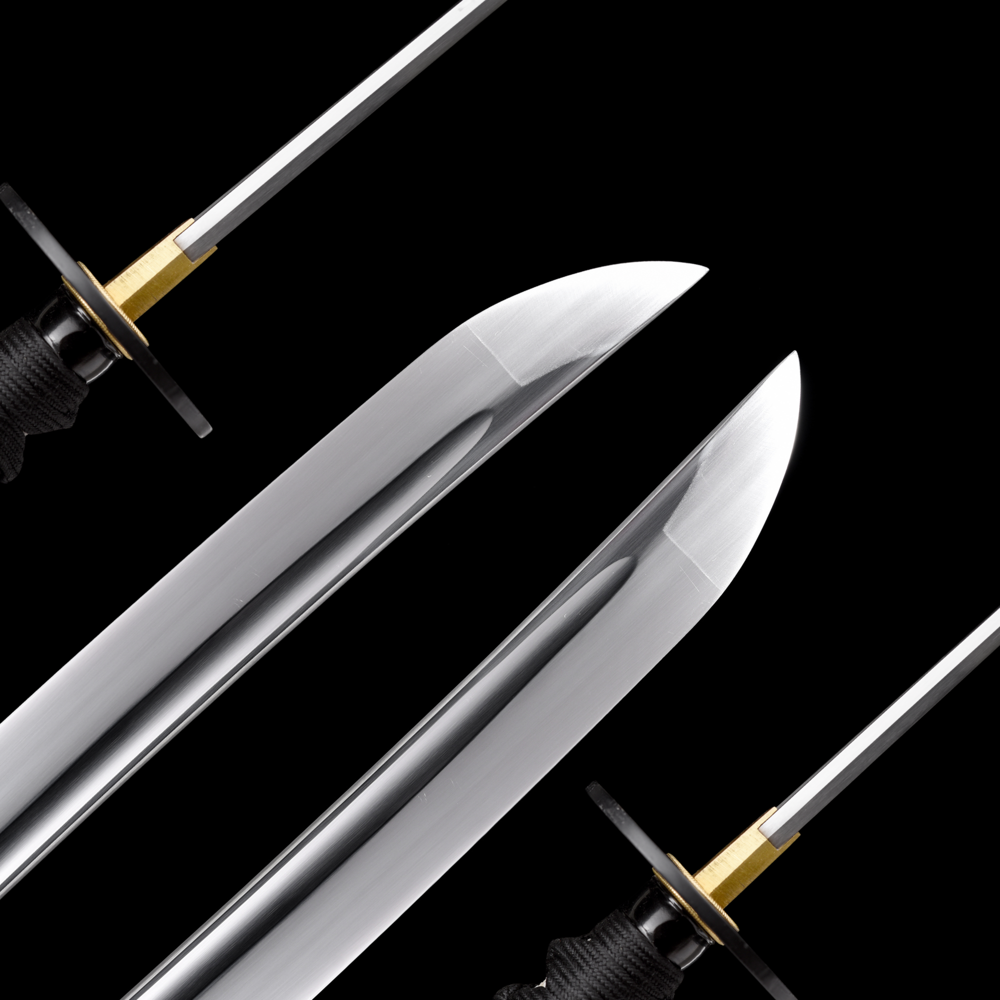 Katana Dusky Swallow Black Lacquer Saya Genuine Rayskin 玄燕