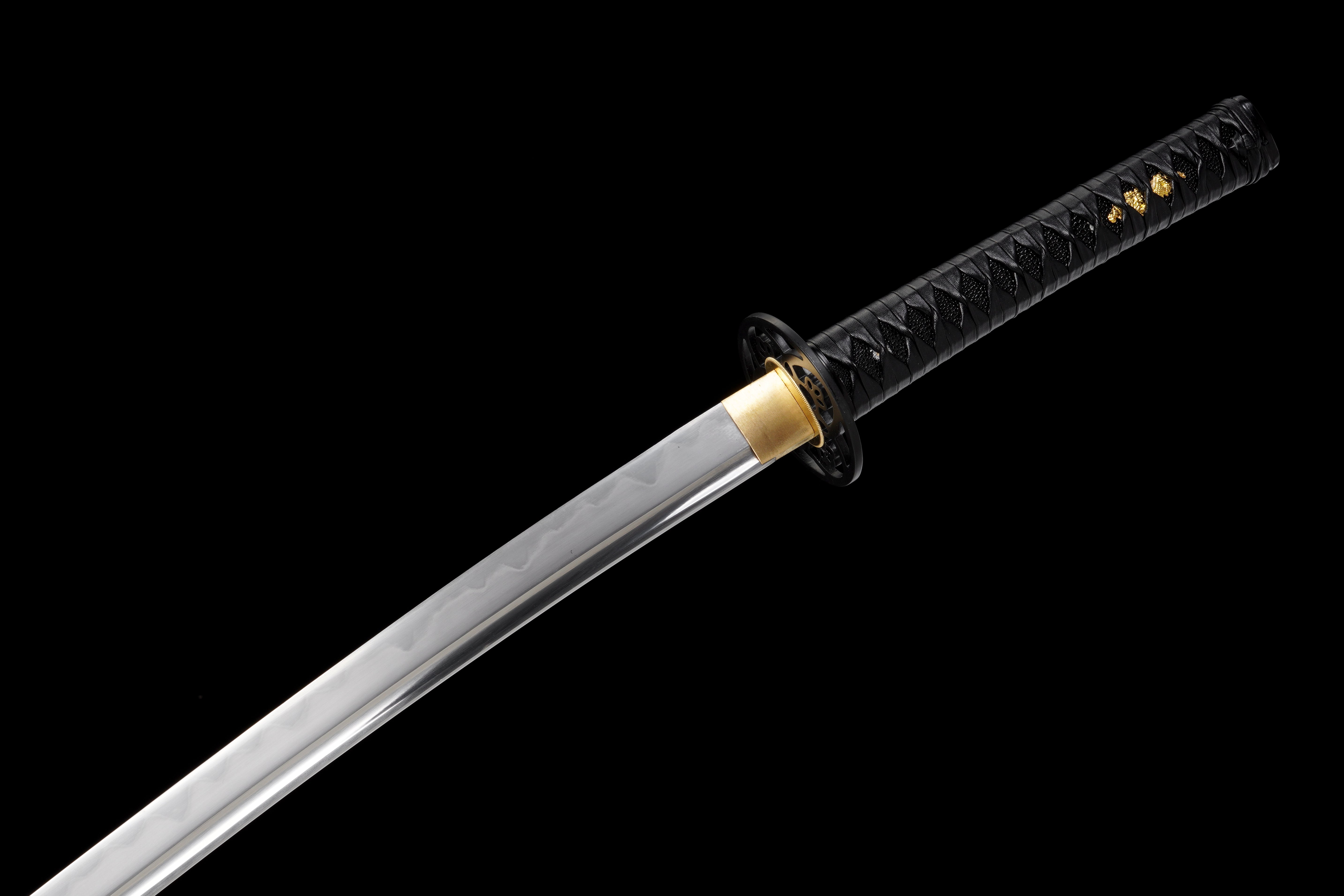 Katana Shadow Veil T10 Clay Tempered Blade with Black Lacquer Saya 影紗