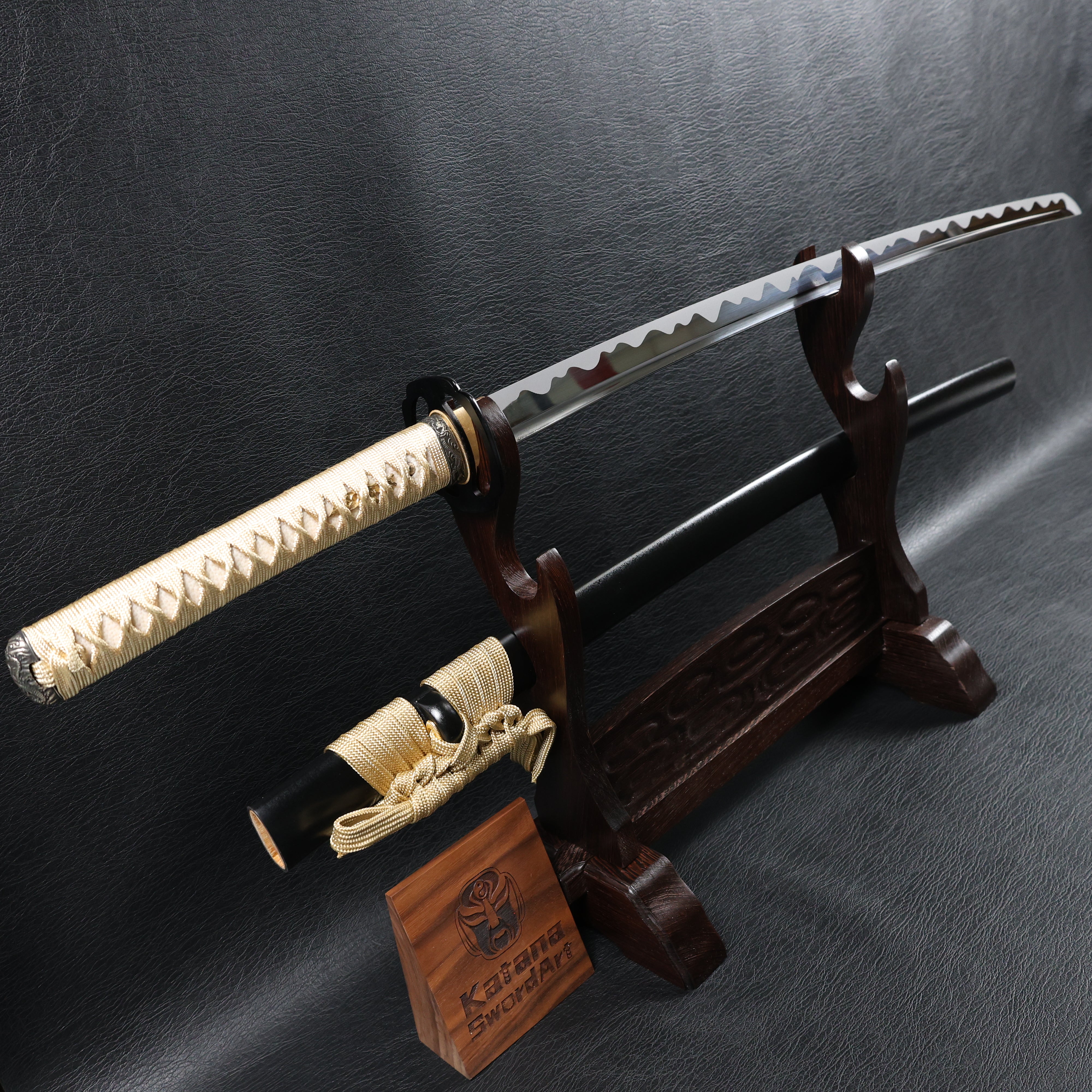 KSA Qing – StormDragon Katana Spring Steel with Tōran Ba Hamon