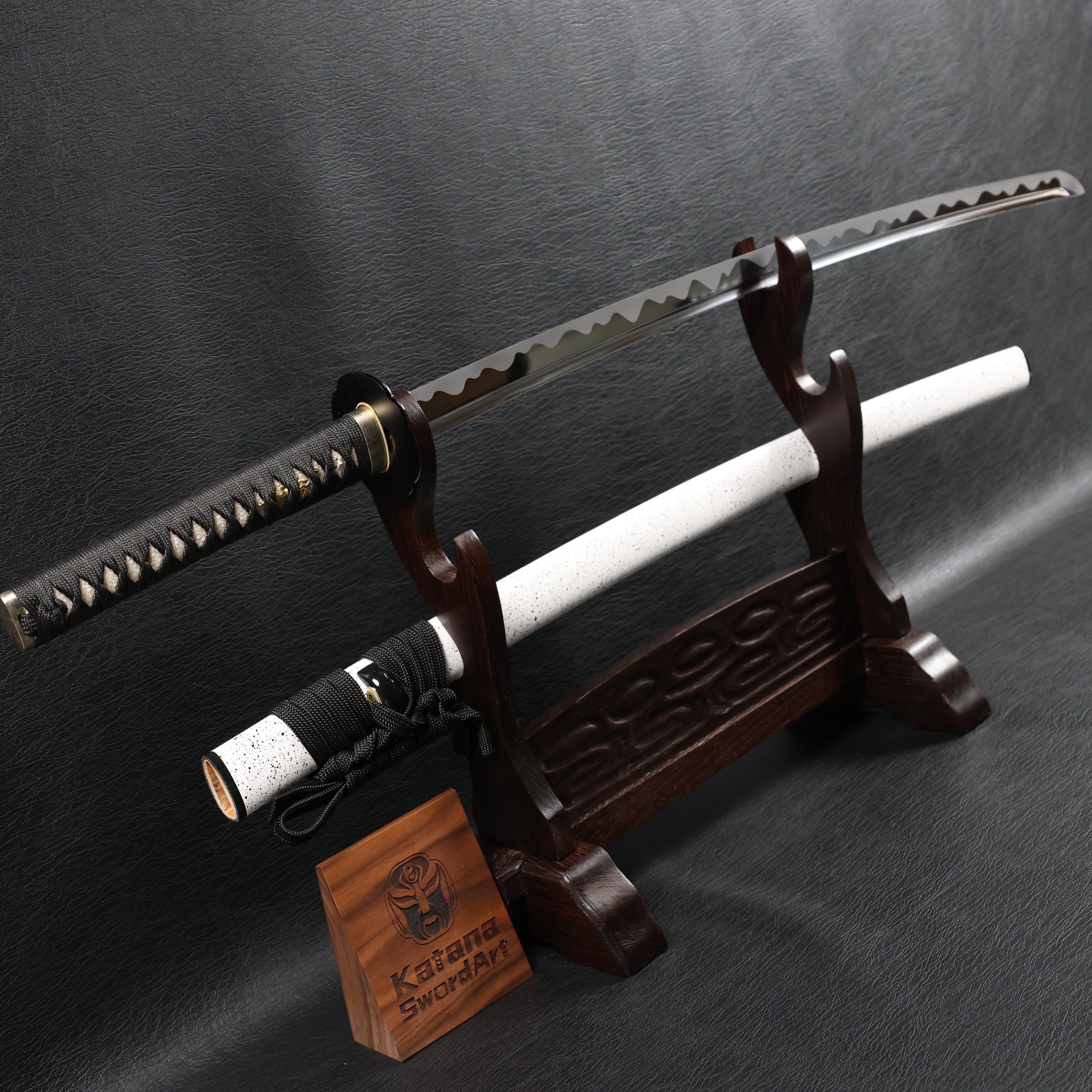 KSA Qing – WhiteRain Katana Spring Steel with Tōran Ba Hamon