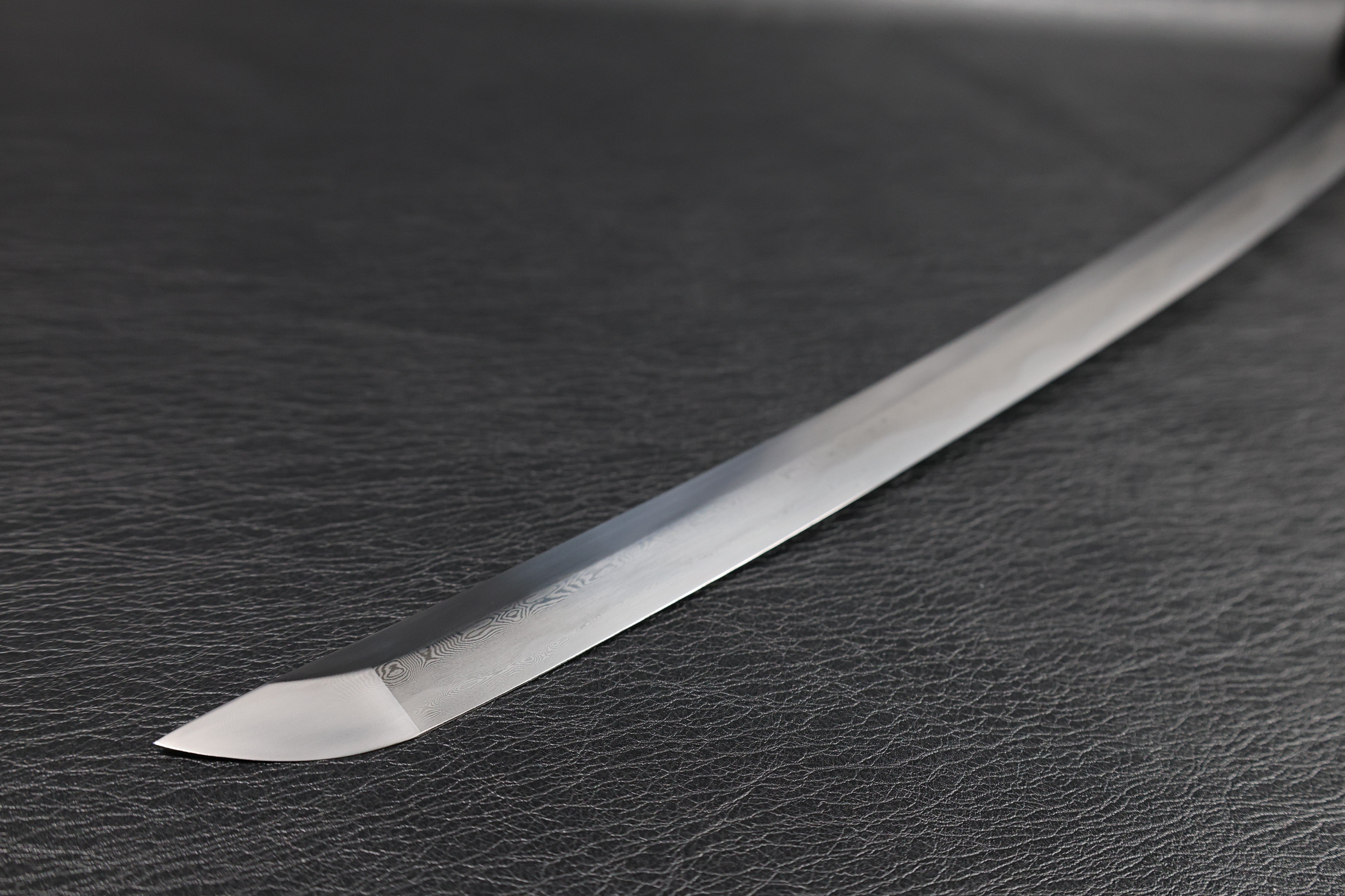 Katana Nagamasa Folded Steel Clay Tempered Blade with Sanbonsugi Hamon | KSA Hua