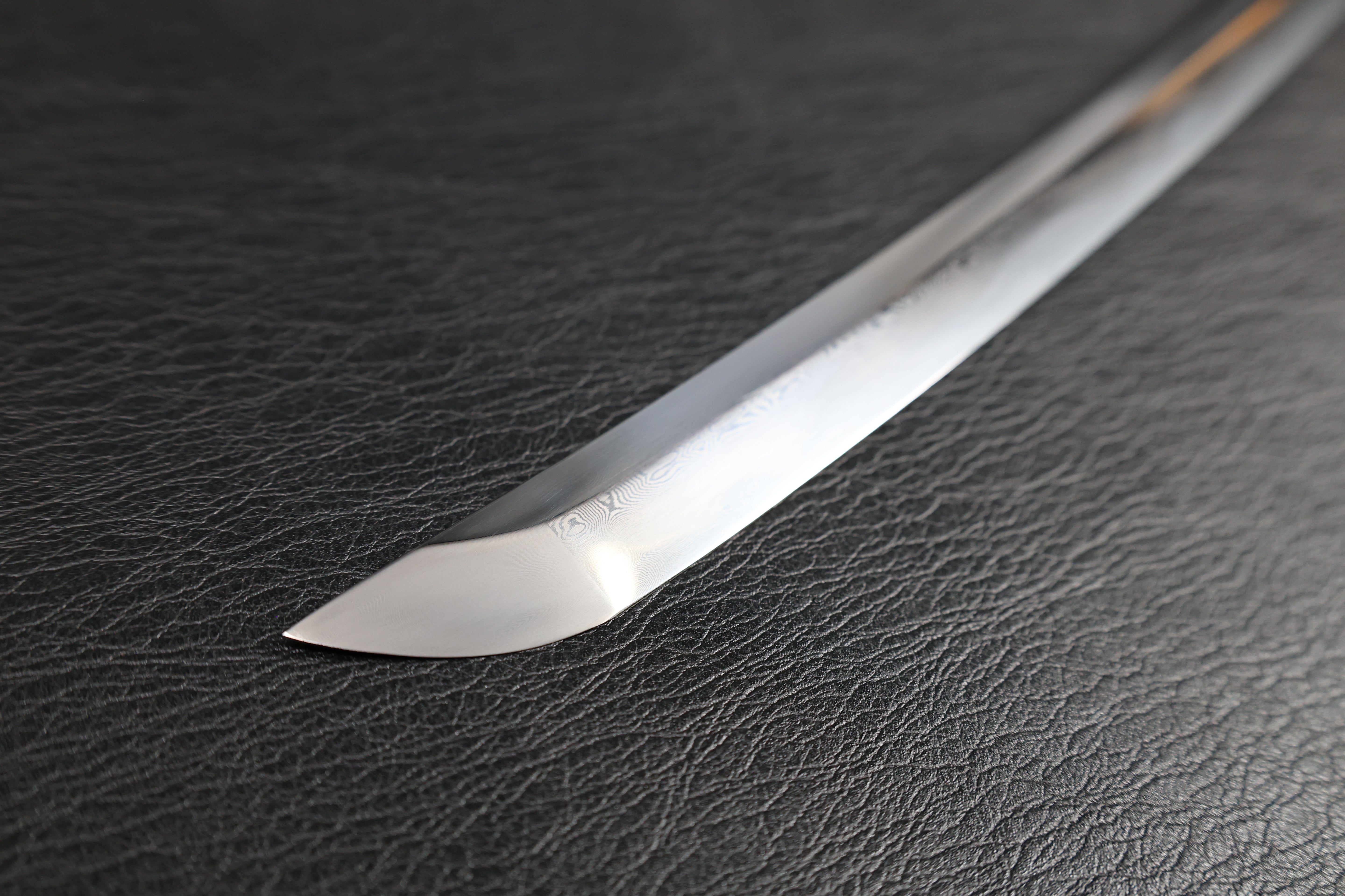 Katana Vajra Eclipse Folded Steel Clay Tempered Blade with Sanbonsugi Hamon | KSA Hua