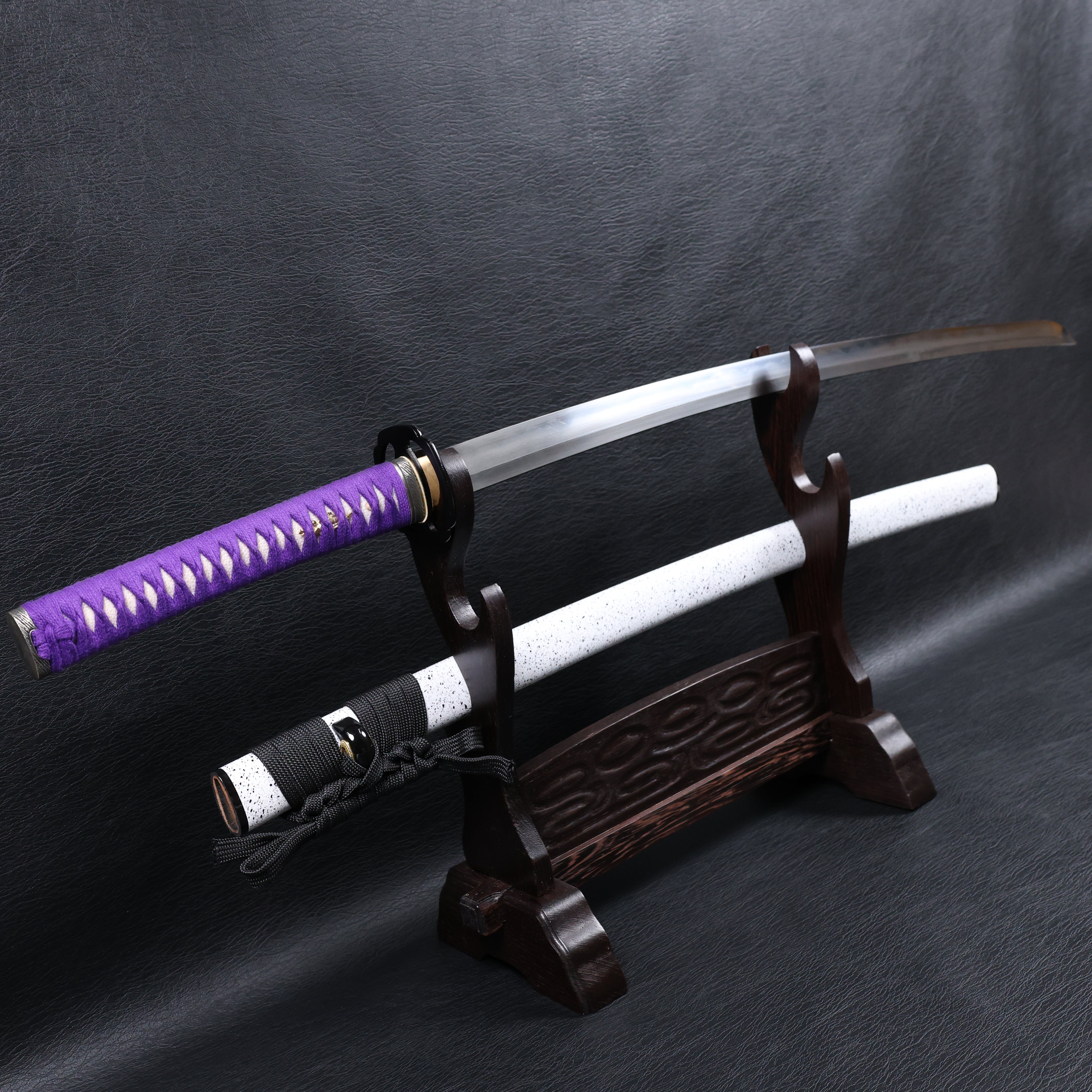 Katana Shingen Folded Steel Clay Tempered Blade with Notare Wave Hamon | KSA Hua