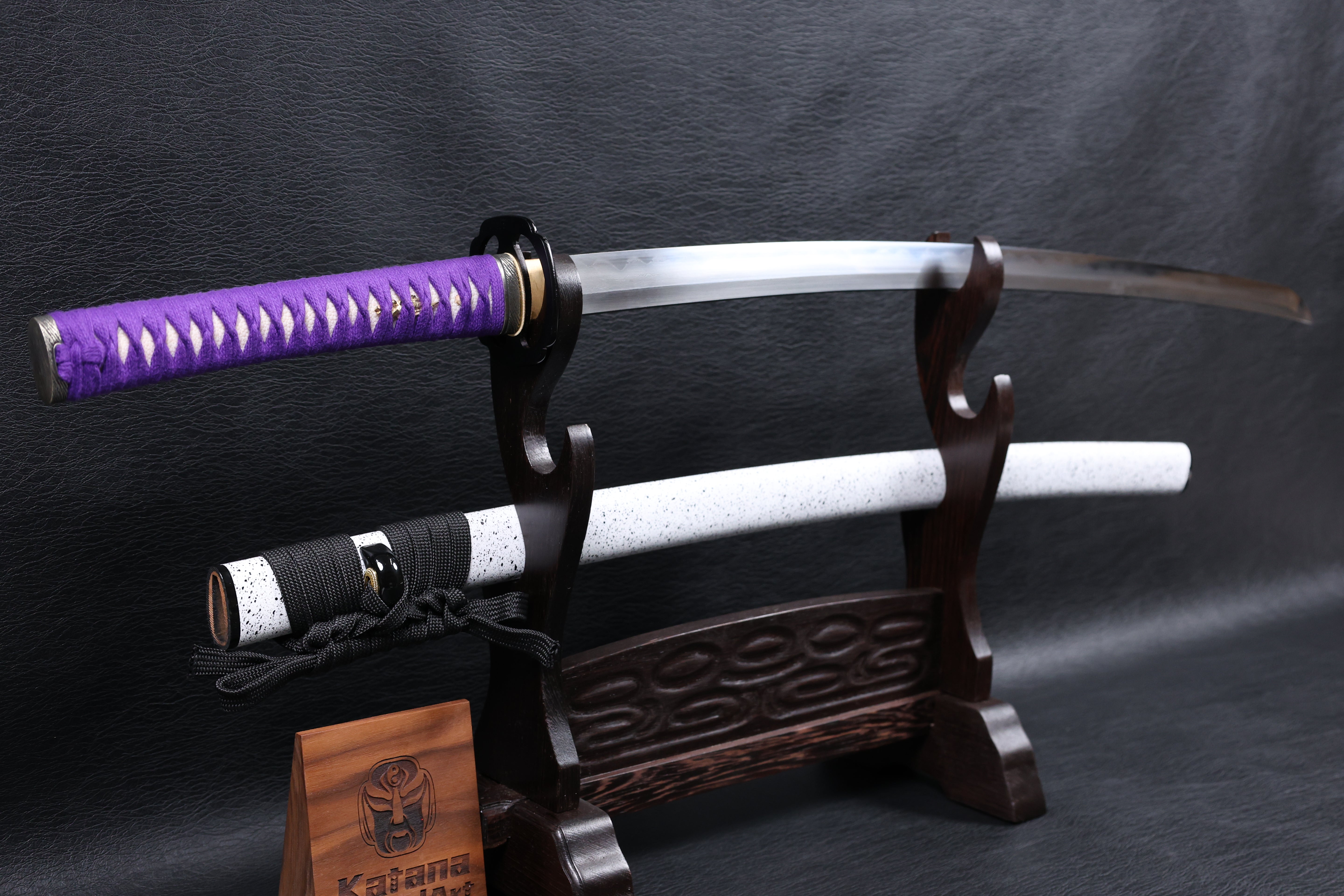 Katana Shingen Folded Steel Clay Tempered Blade with Notare Wave Hamon | KSA Hua