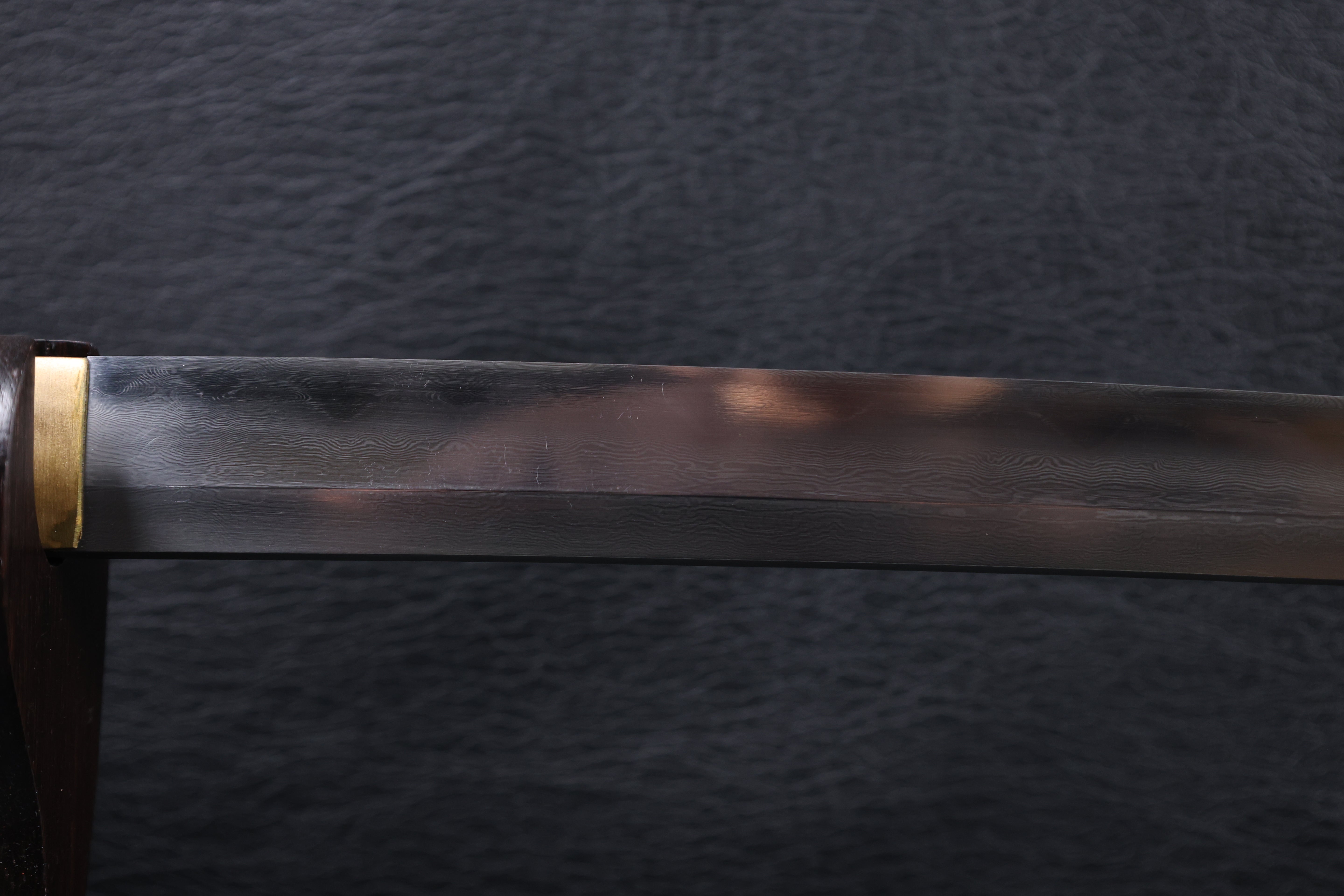 Katana Shingen Folded Steel Clay Tempered Blade with Notare Wave Hamon | KSA Hua