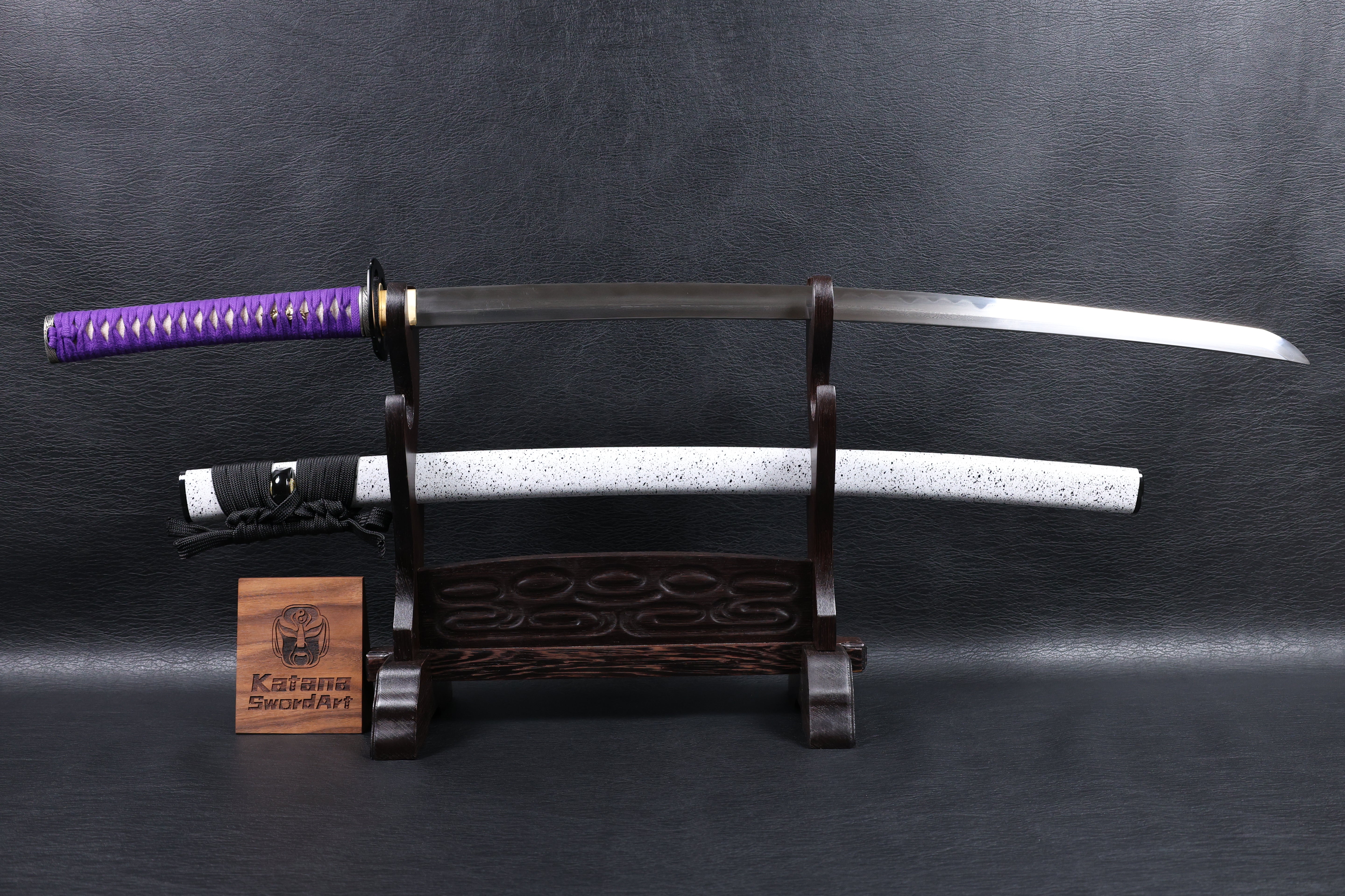 Katana Shingen Folded Steel Clay Tempered Blade with Notare Wave Hamon | KSA Hua