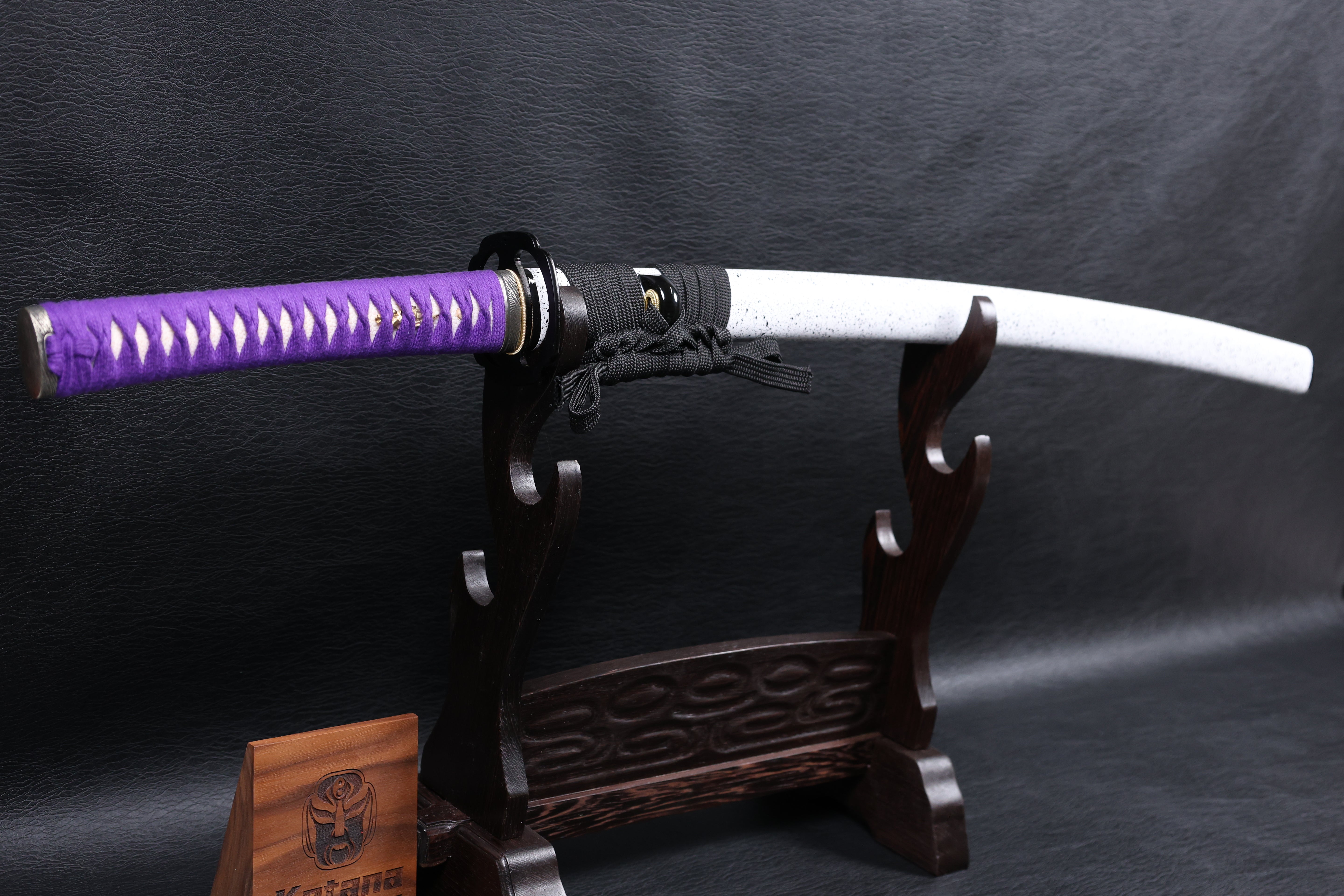 Katana Shingen Folded Steel Clay Tempered Blade with Notare Wave Hamon | KSA Hua