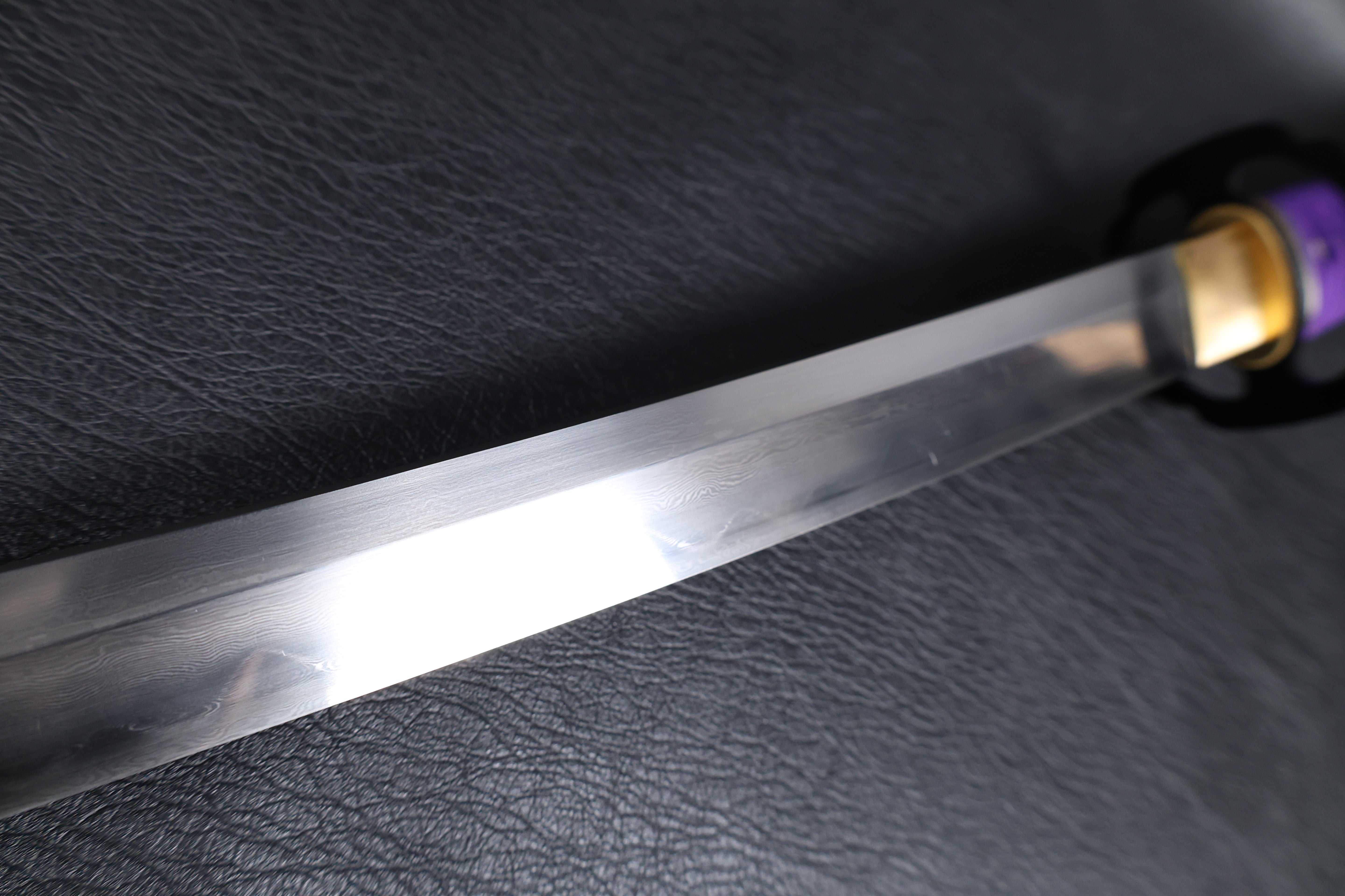 Katana Shingen Folded Steel Clay Tempered Blade with Notare Wave Hamon | KSA Hua