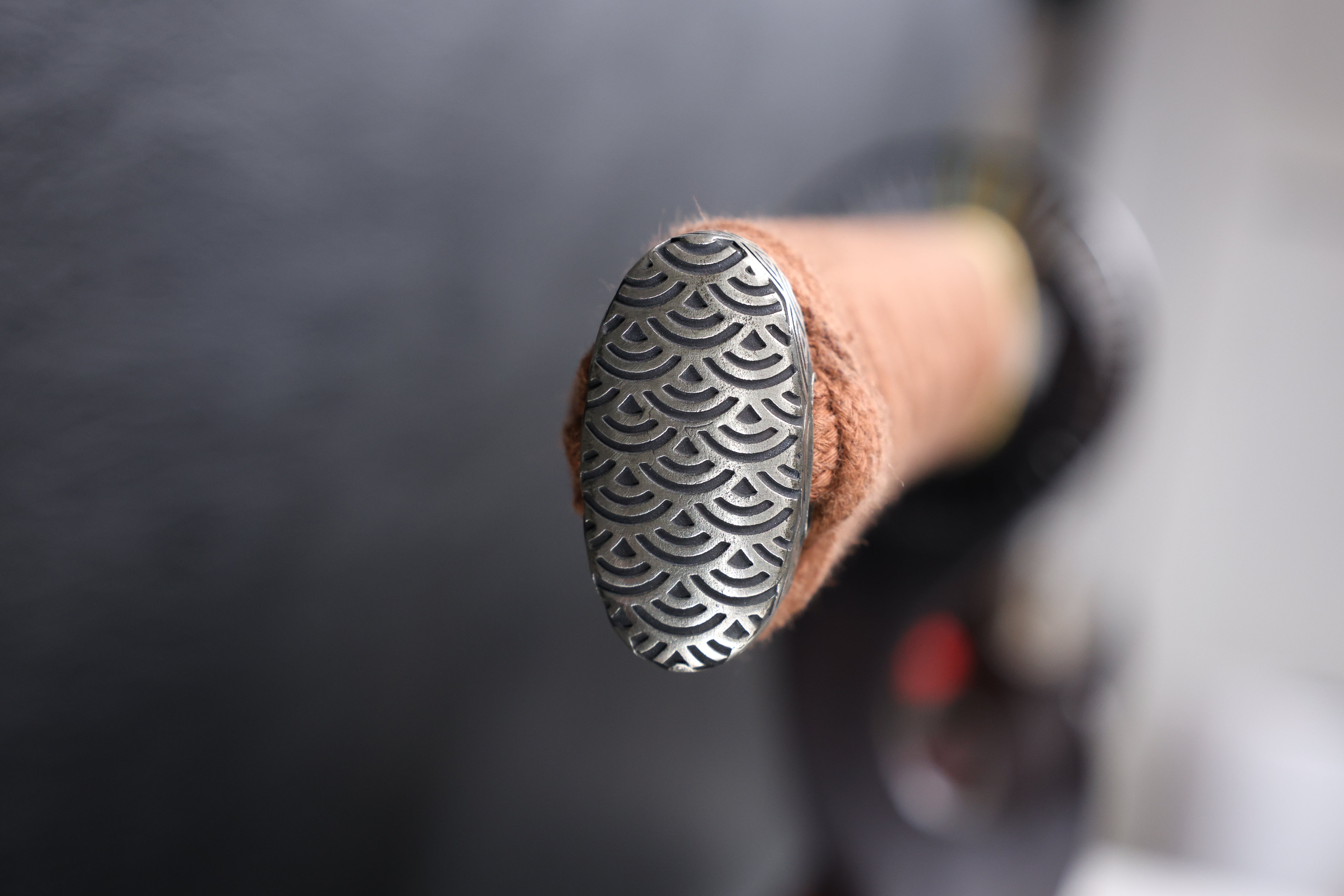 Katana Nobunaga Folded Steel Clay Tempered Blade with Notare Wave Hamon | KSA Hua