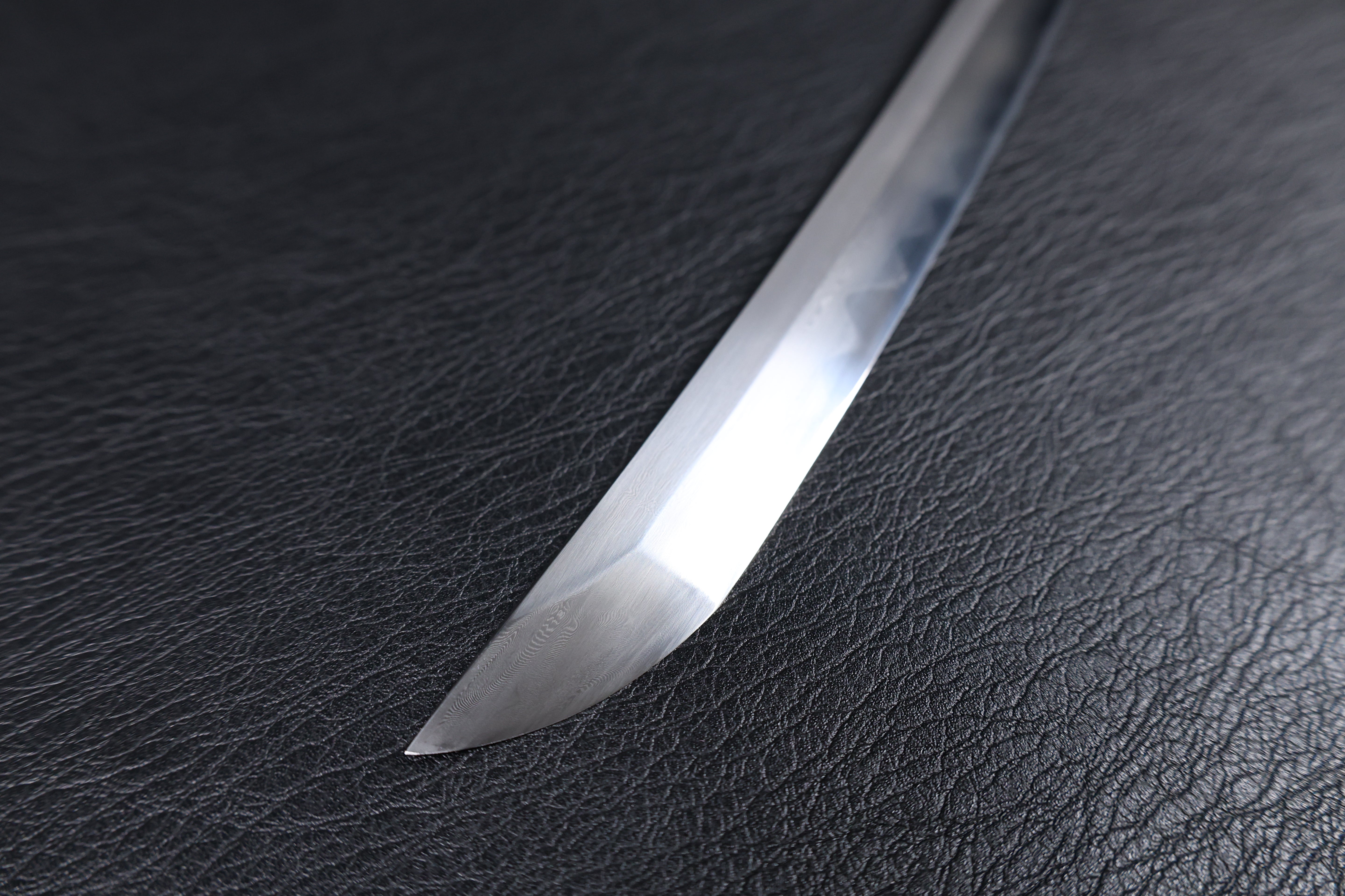 Katana Nobunaga Folded Steel Clay Tempered Blade with Notare Wave Hamon | KSA Hua