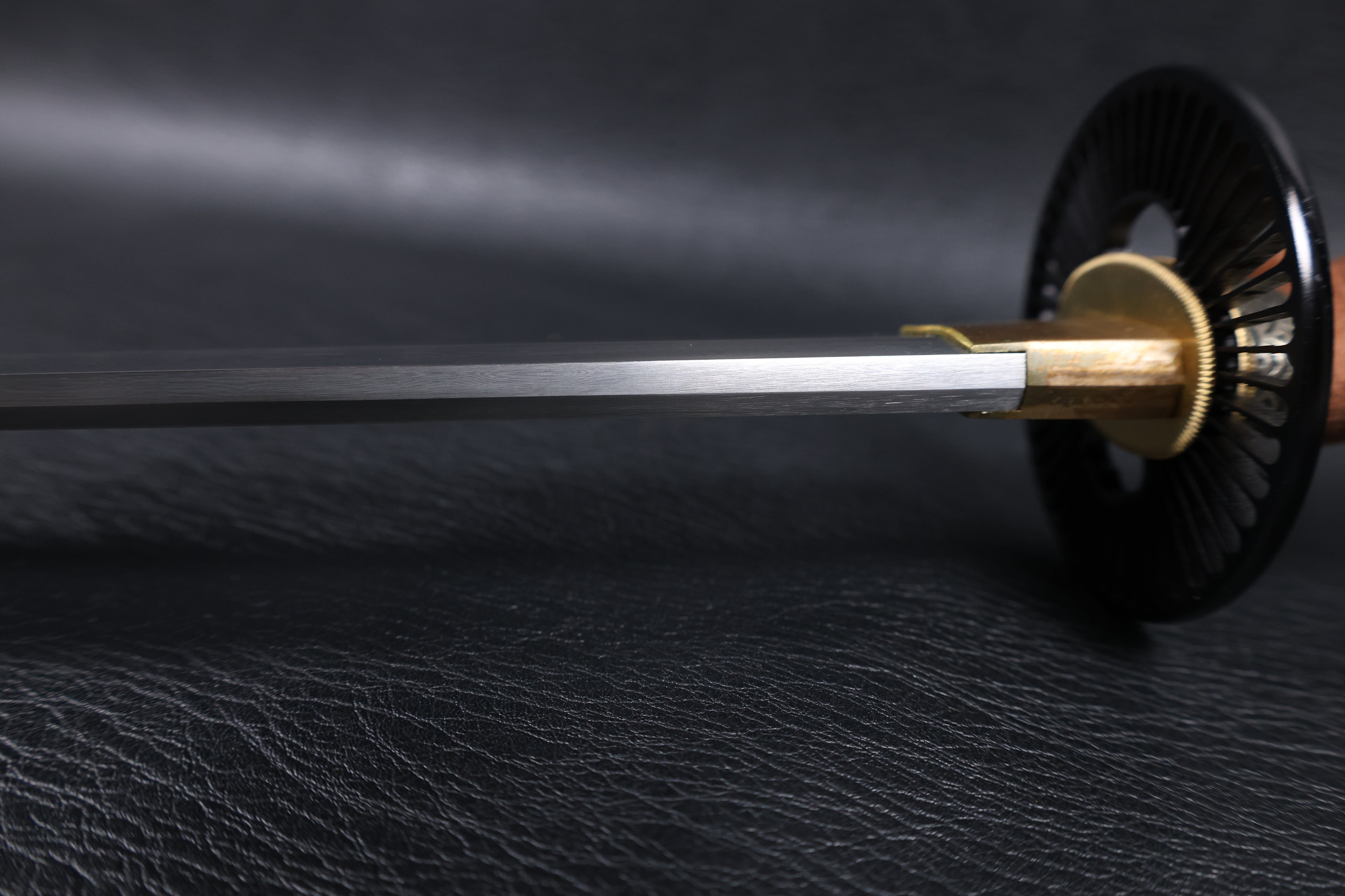 Katana Nobunaga Folded Steel Clay Tempered Blade with Notare Wave Hamon | KSA Hua