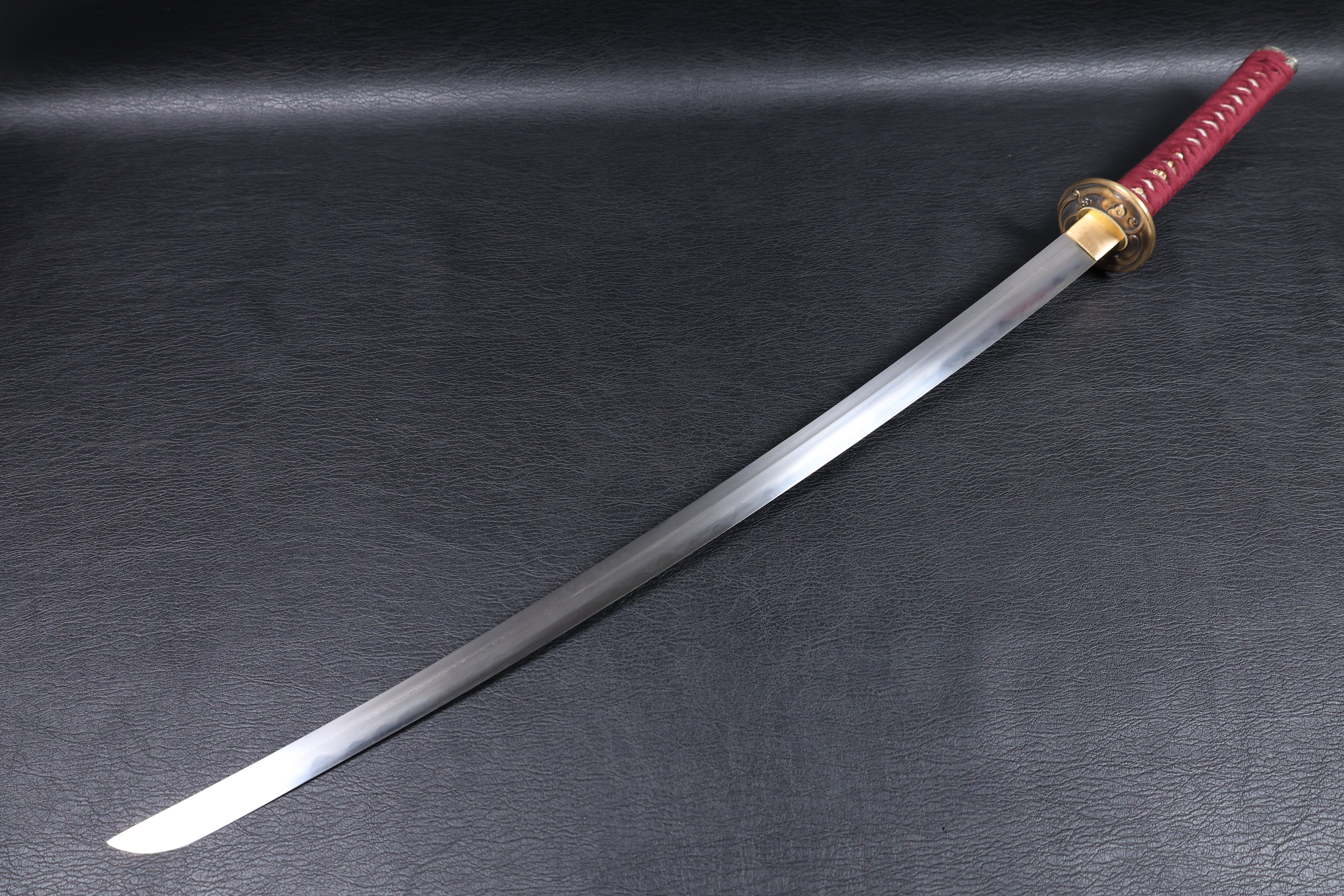 Katana Masamune Folded Steel Clay Tempered Blade with Notare Wave Hamon | KSA Hua