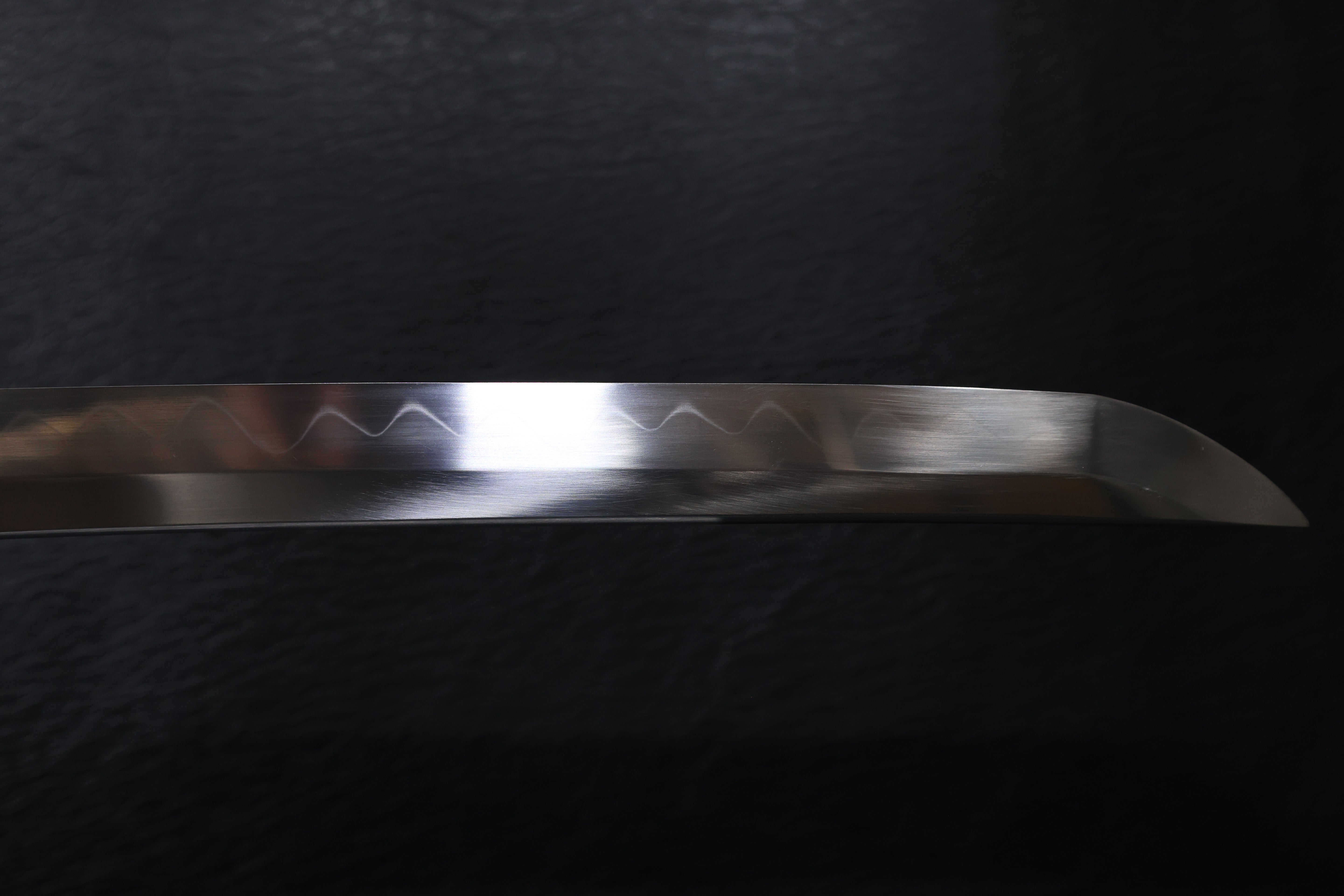 Katana Mitsunari T10 Clay Tempered Blade with Notare Wave Hamon | KSA Huo