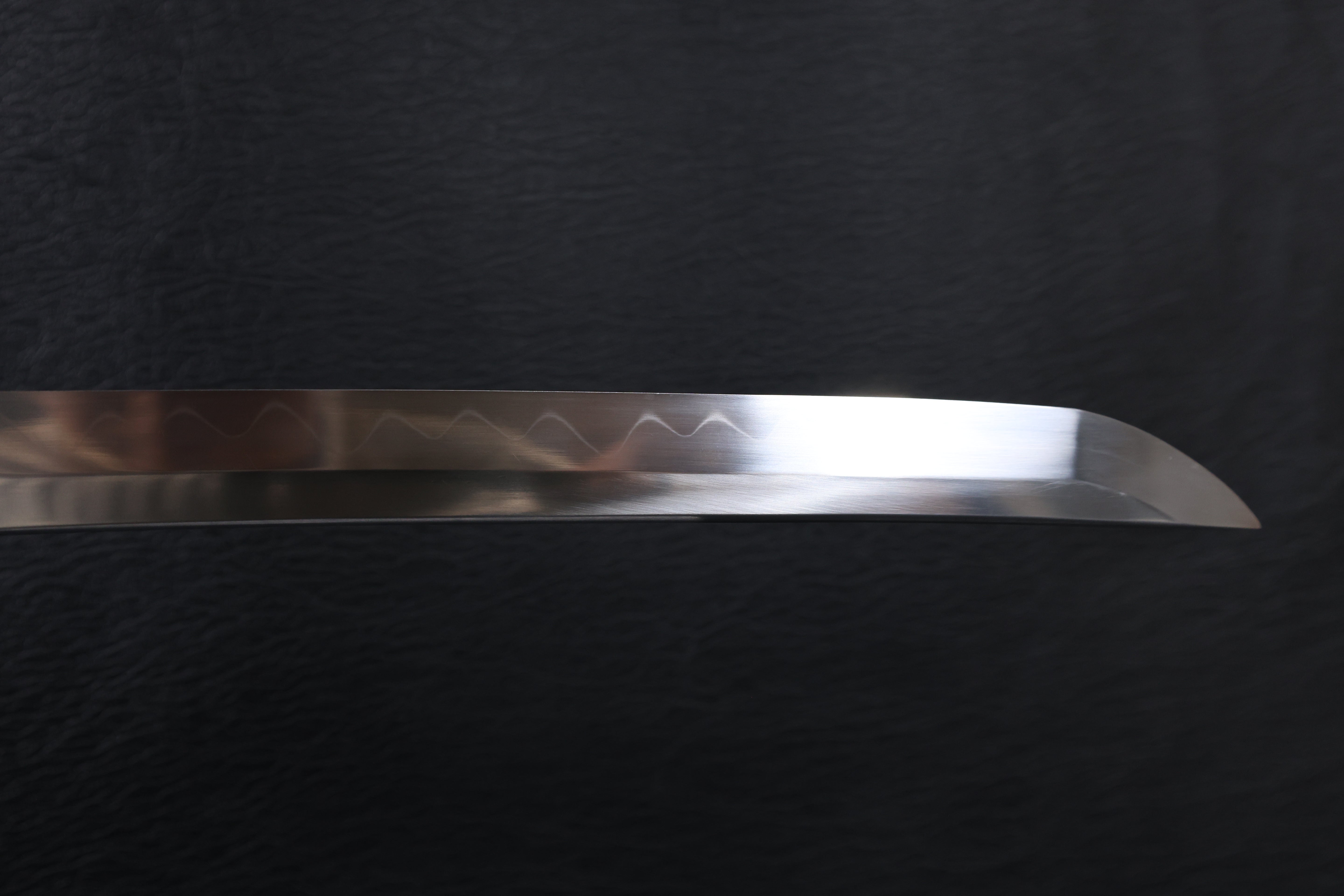 Katana Nobutsuna T10 Clay Tempered Blade with Notare Wave Hamon | KSA Huo