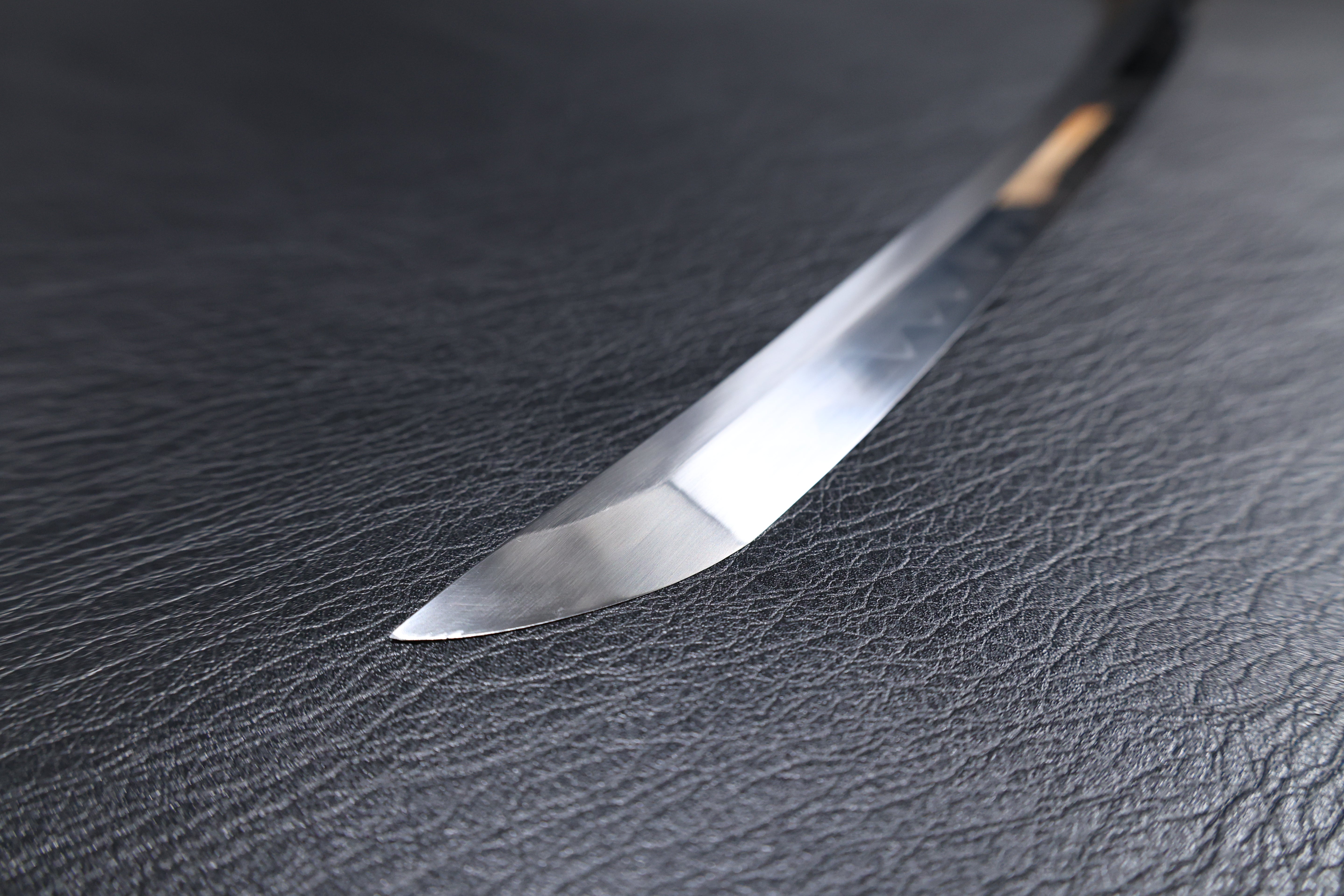 Katana Kiyomasa T10 Clay Tempered Blade with Notare Wave Hamon | KSA Huo