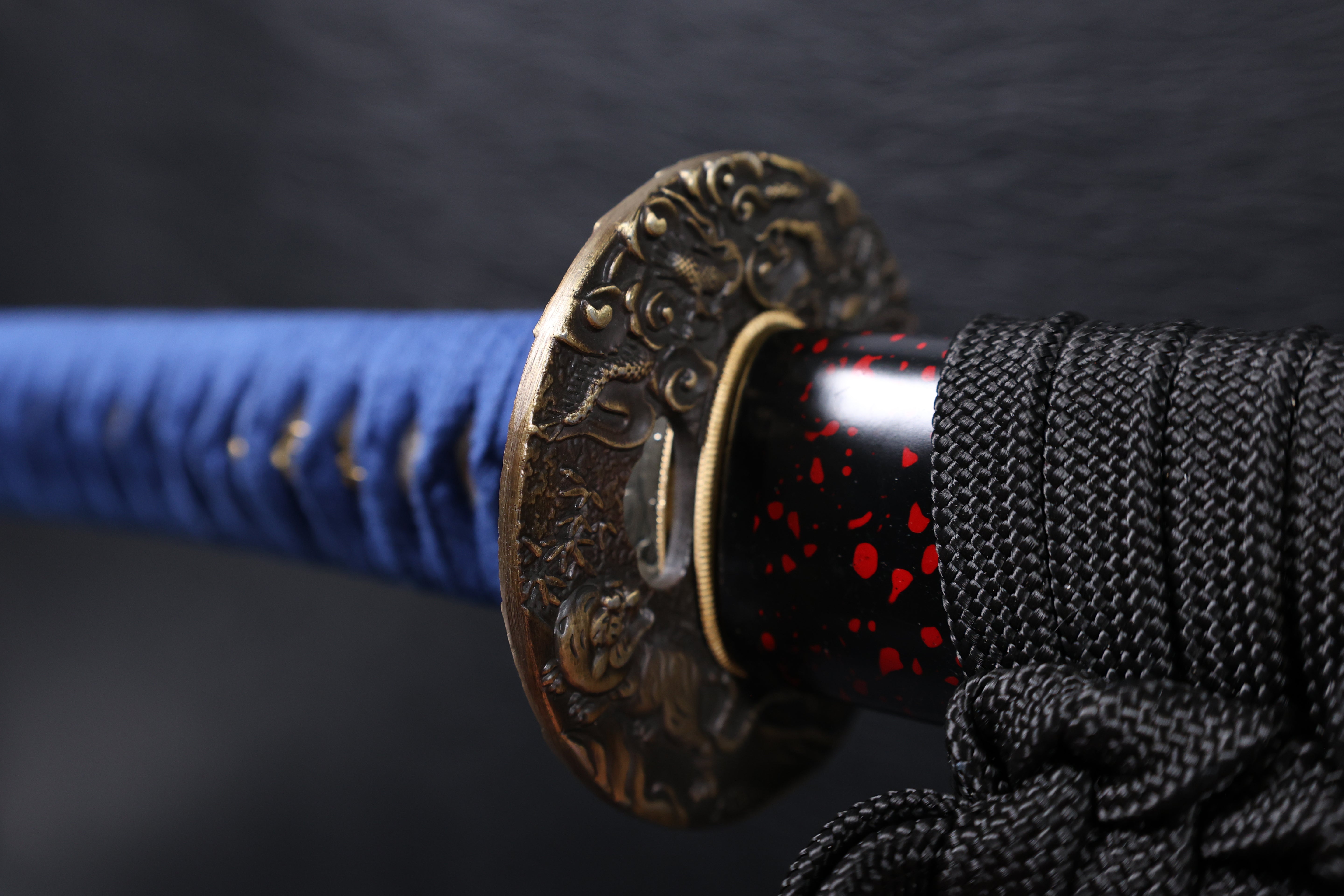 Katana Mitsunari T10 Clay Tempered Blade with Notare Wave Hamon | KSA Huo