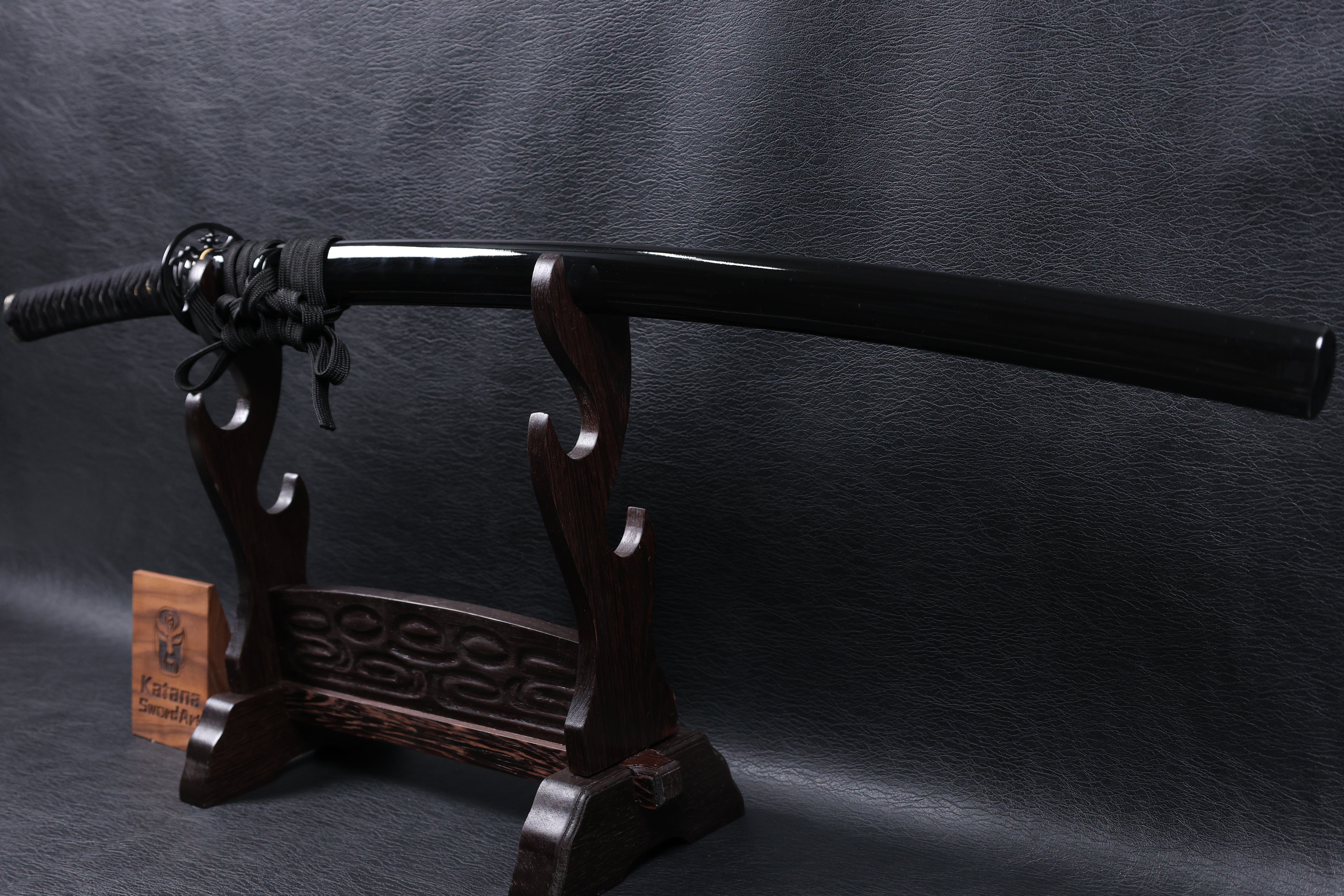 Katana Kiyomasa T10 Clay Tempered Blade with Notare Wave Hamon | KSA Huo