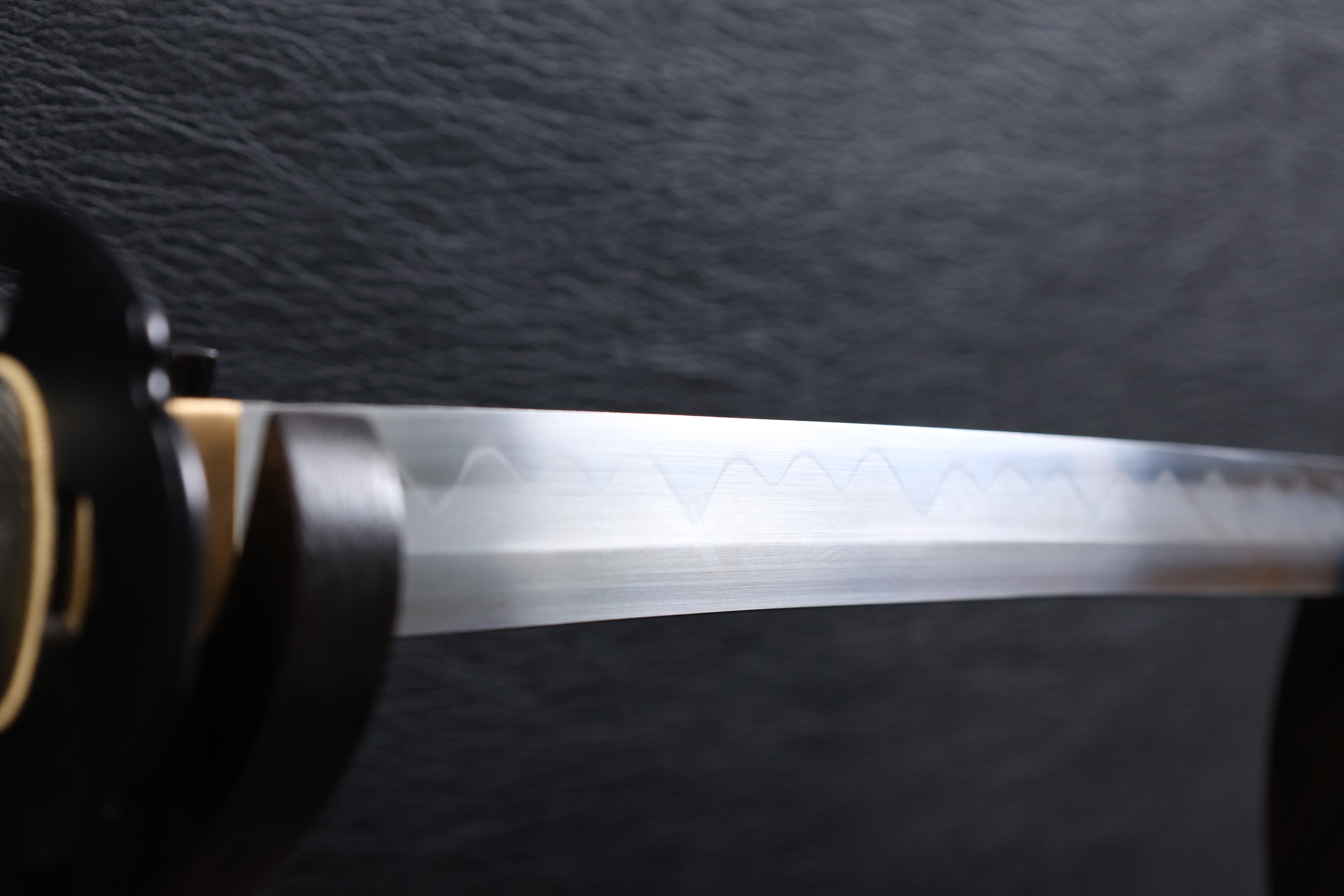Katana Motonari T10 Clay Tempered Blade with Notare Wave Hamon | KSA Huo