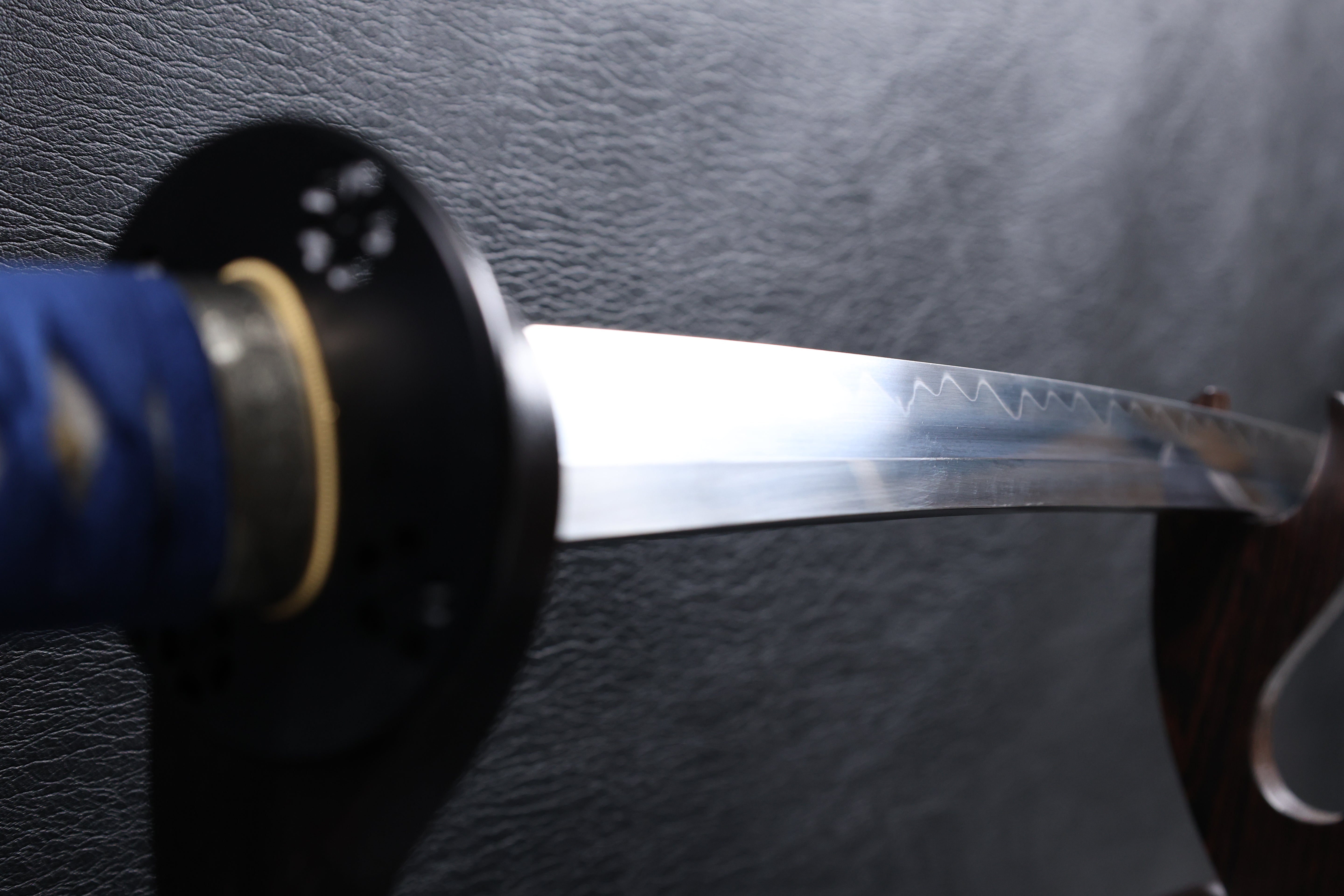 Katana Masashige T10 Clay Tempered Blade with Notare Wave Hamon | KSA Huo