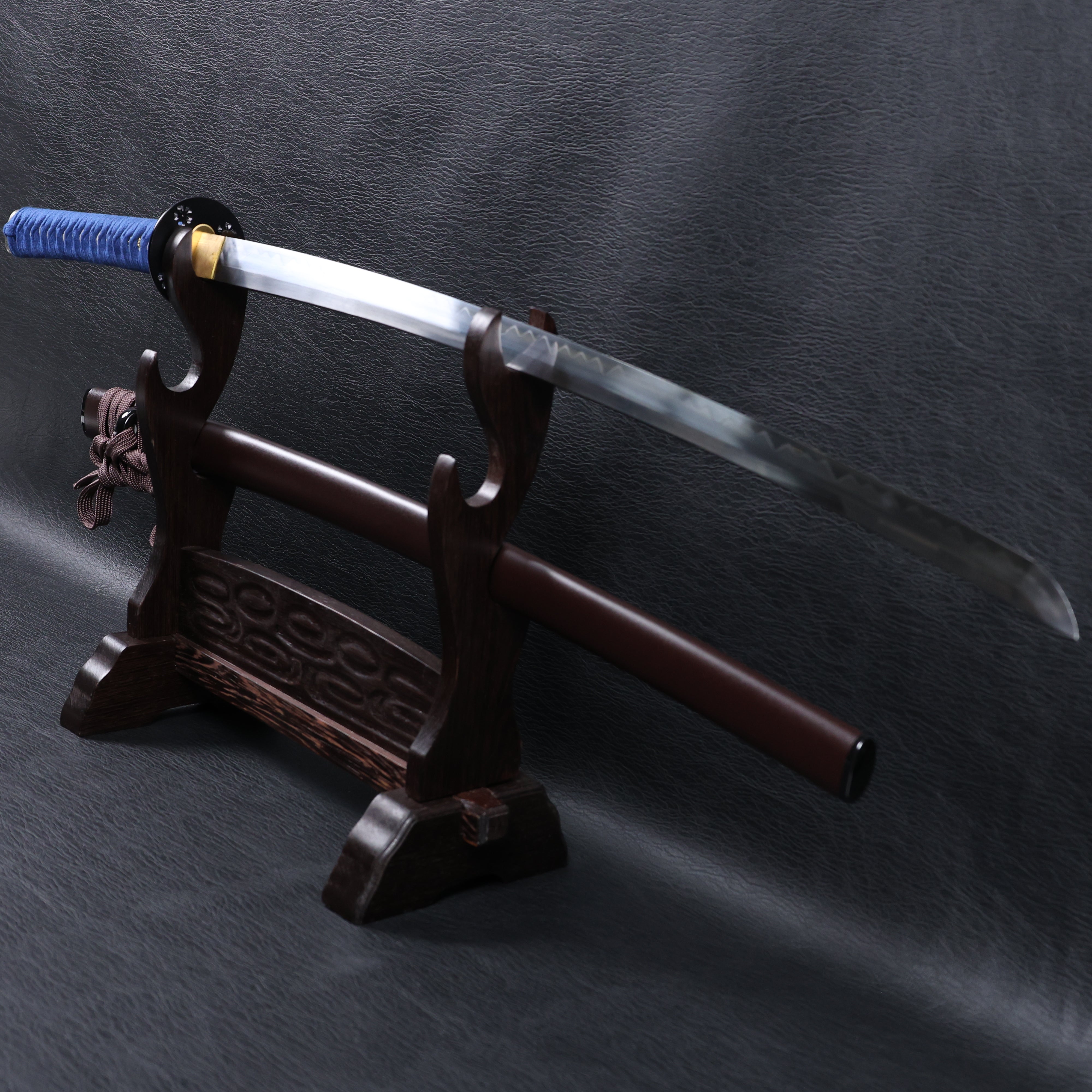 Katana Masashige T10 Clay Tempered Blade with Notare Wave Hamon | KSA Huo