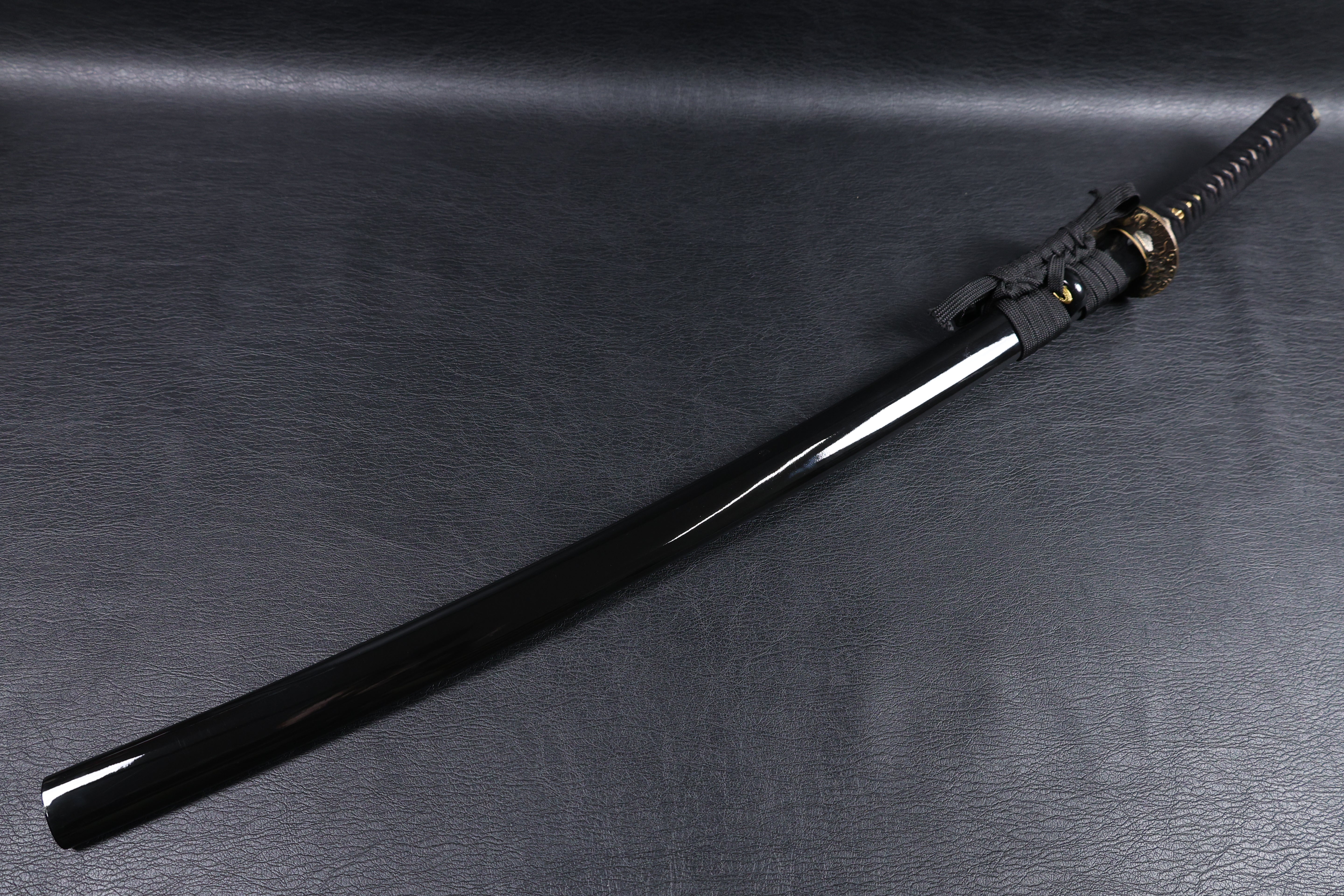 Katana Nagamasa Folded Steel Clay Tempered Blade with Sanbonsugi Hamon | KSA Hua