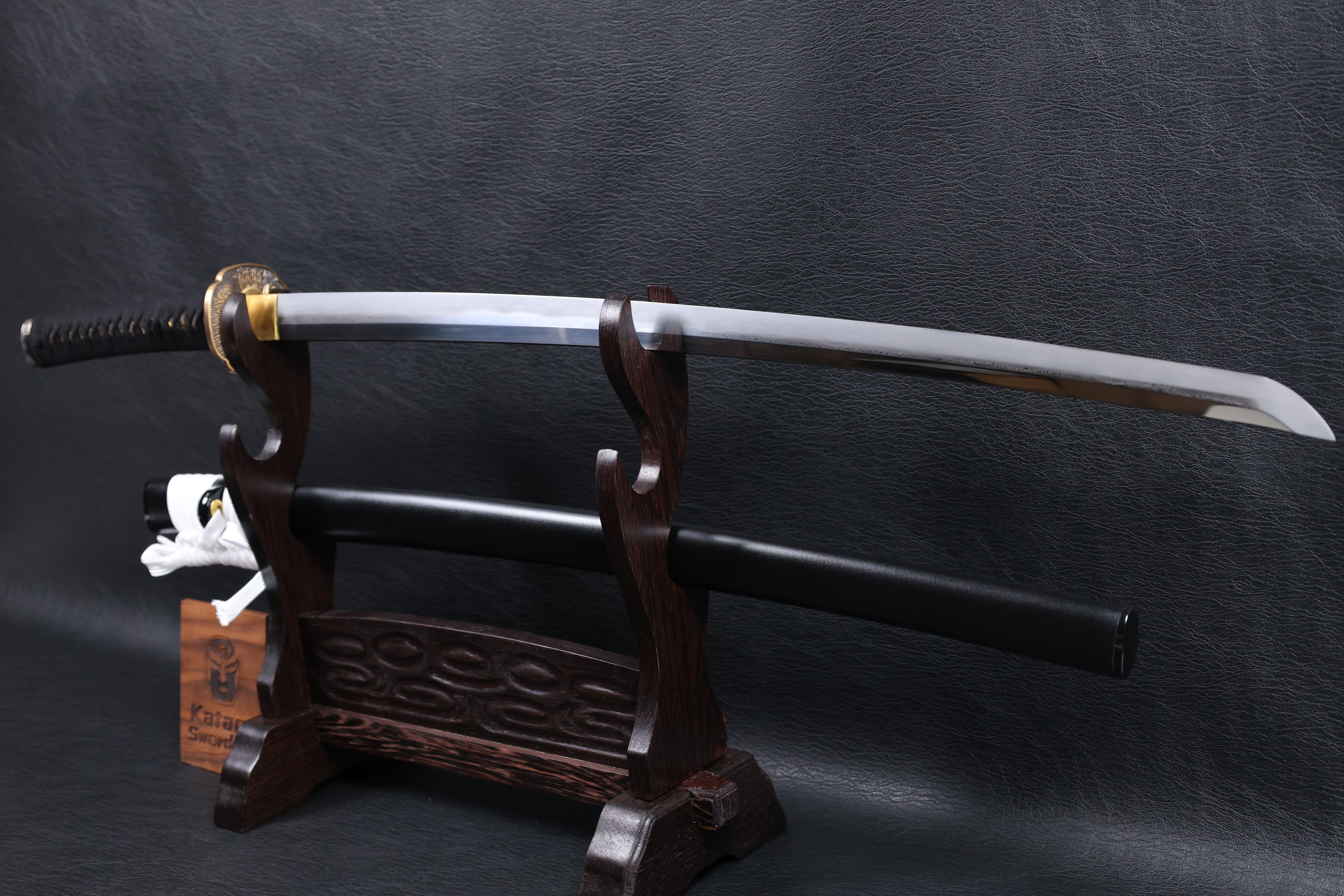 Katana Yoshikage Folded Steel Clay Tempered Blade with Sanbonsugi Hamon | KSA Jiang