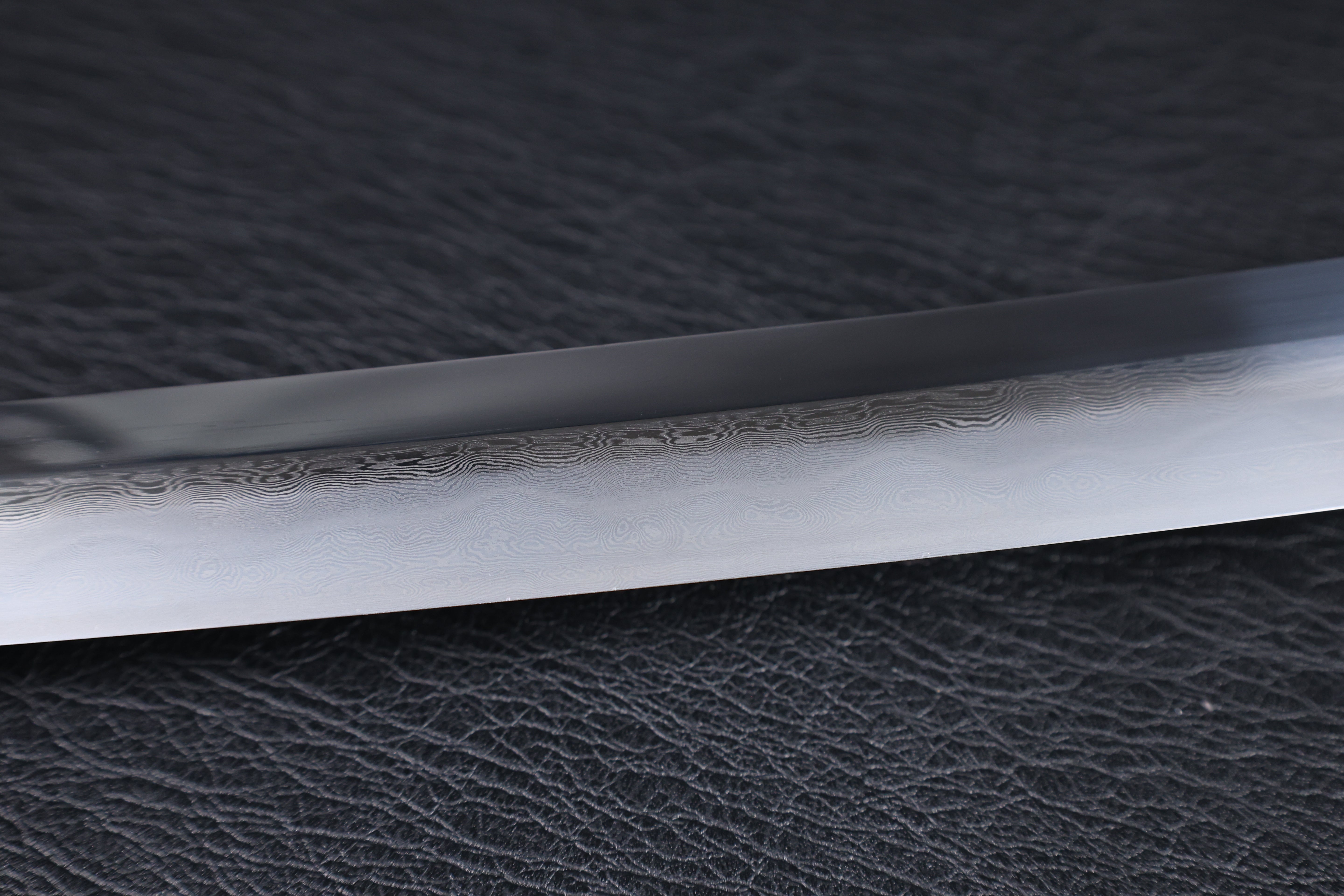 Katana Dōsan Folded Steel Clay Tempered Blade with Sanbonsugi Hamon | KSA Jiang