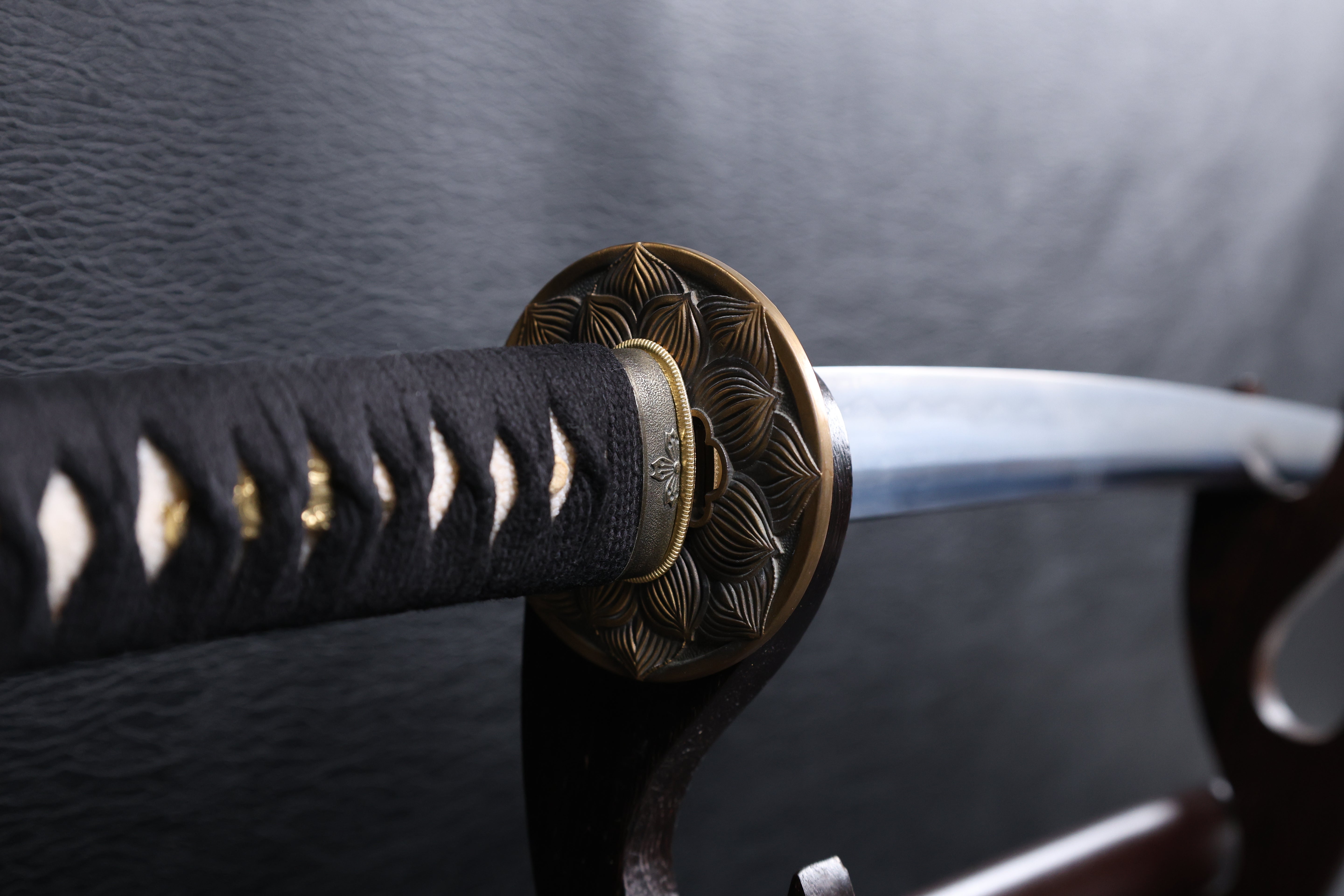 Katana Tatsuoki Folded Steel Clay Tempered Blade with Sanbonsugi Hamon | KSA Jiang