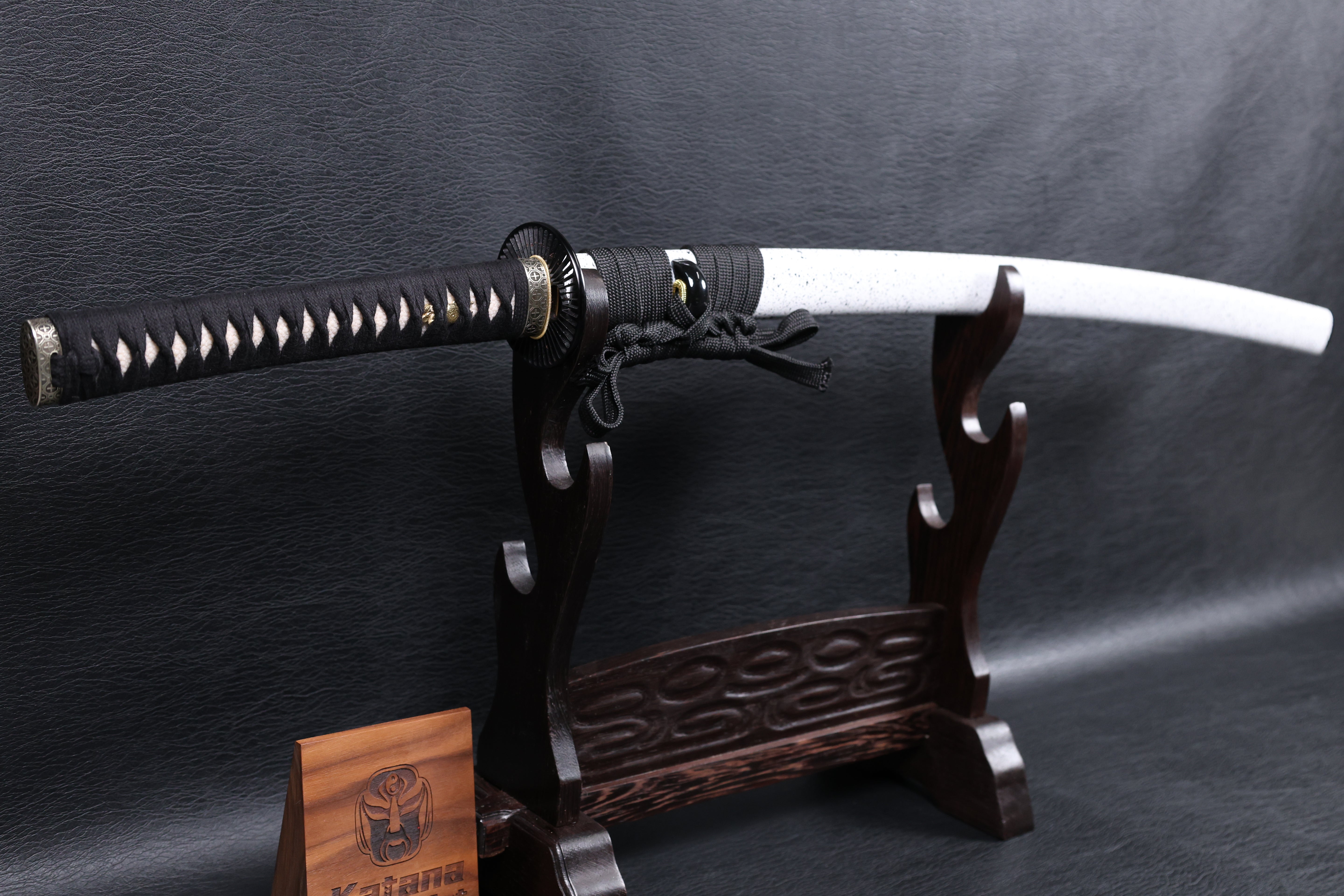 Katana Motochika T10 Clay Tempered Blade with Hitatsura Hamon | KSA Jiang