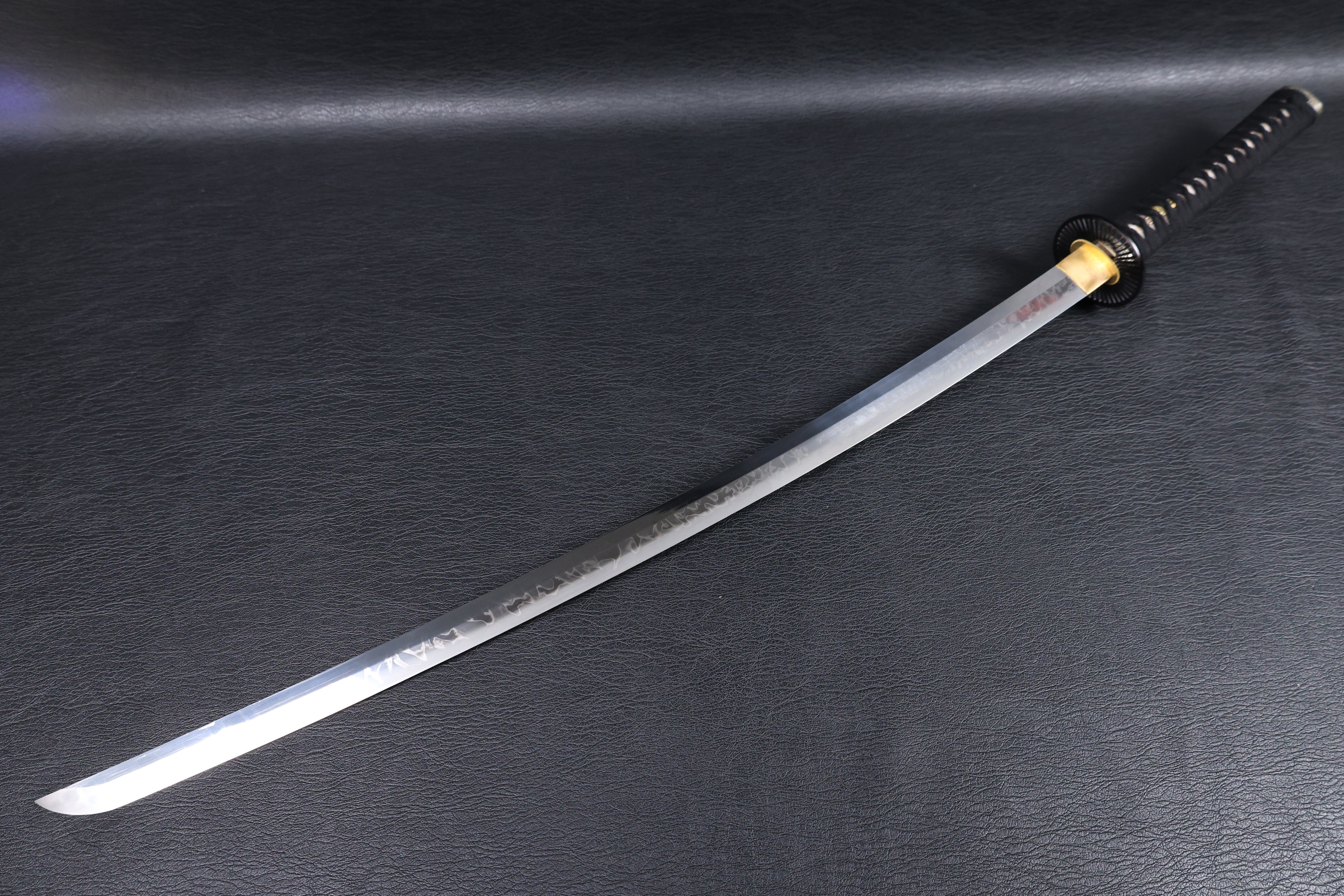 Katana Motochika T10 Clay Tempered Blade with Hitatsura Hamon | KSA Jiang