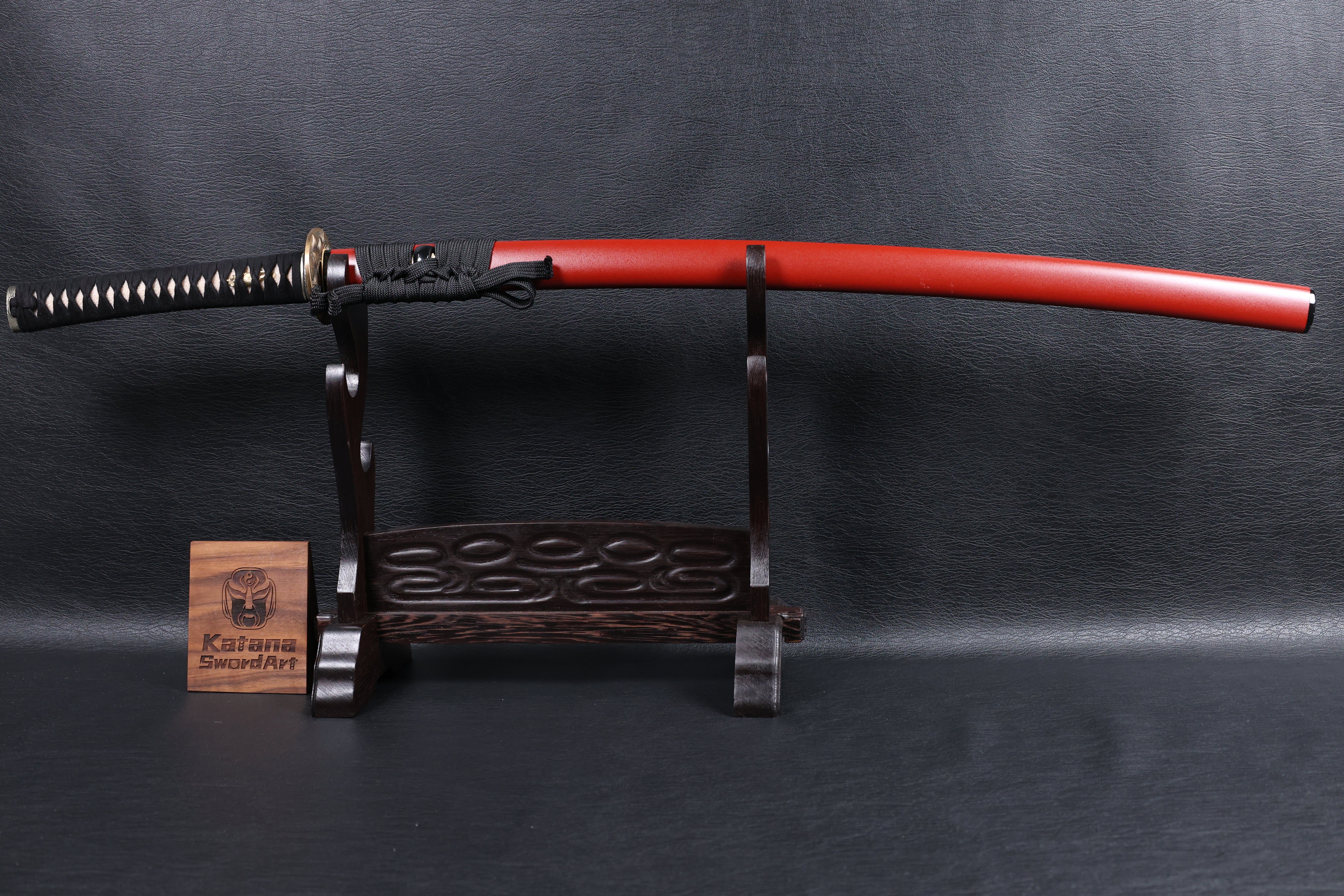 Katana Sōrin T10 Clay Tempered Blade with Hitatsura Hamon | KSA Jiang