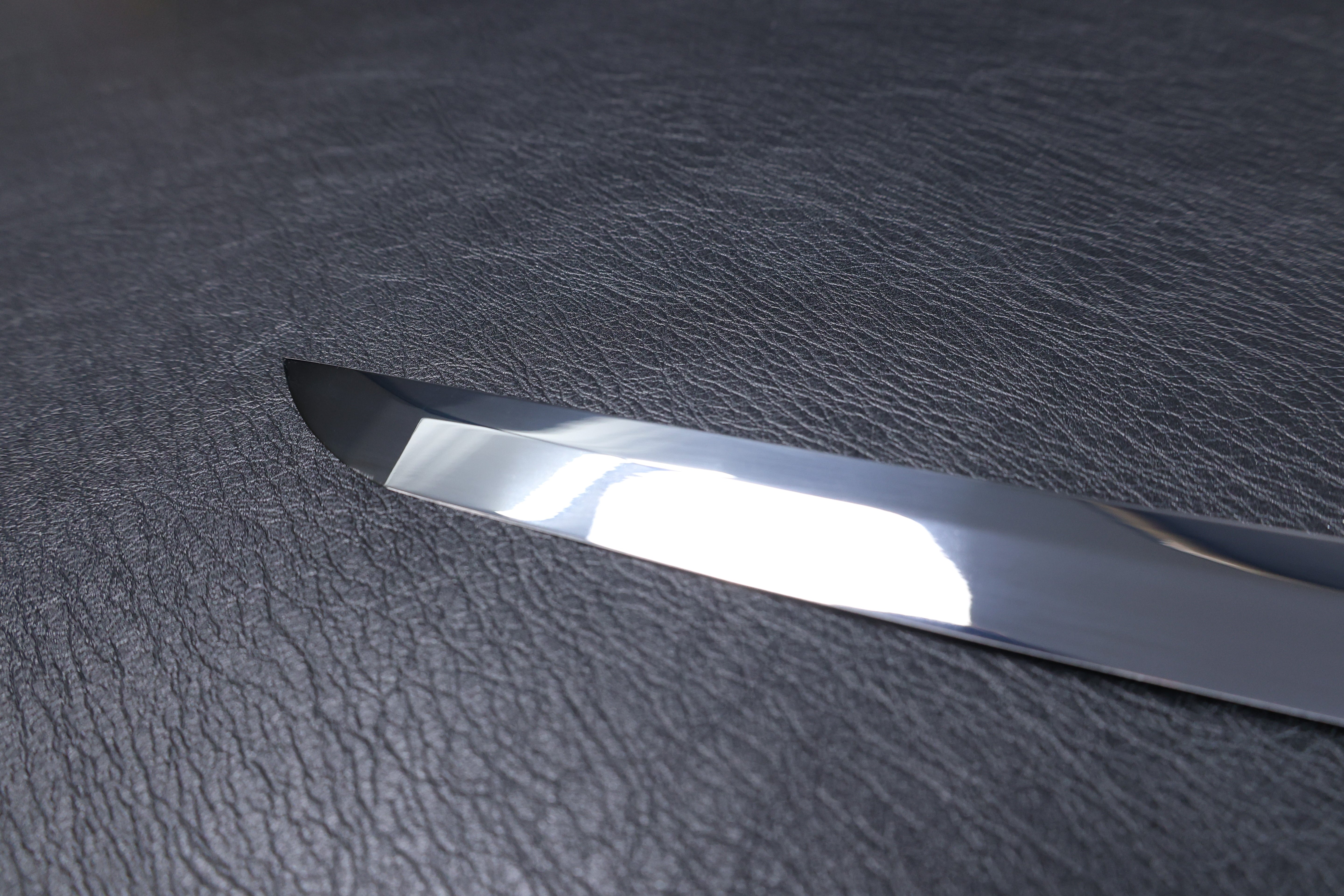 Katana Takanobu 9260 Spring Steel Premium Mirror Polish with Black Saya | KSA Jiang