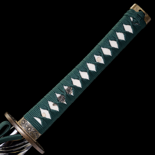 Samurai Sword Tsuka-Ito Dark Green