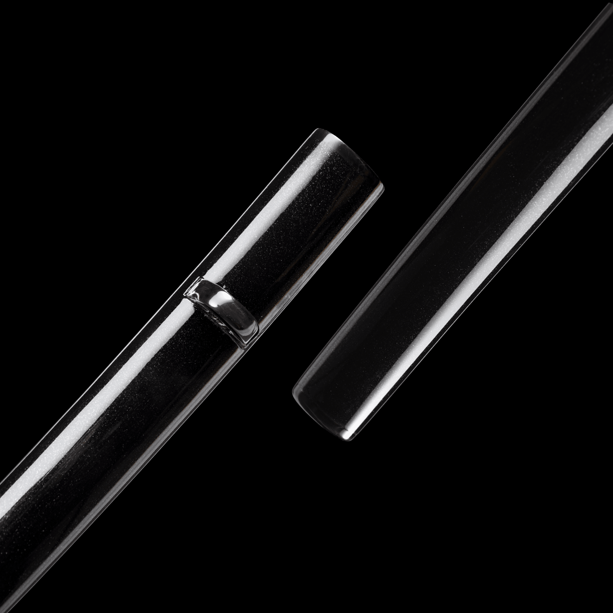 Black Sparkle Lacquered Saya For Katana Wakizashi Tanto Samurai Sword | KatanaSwordArt Saya For Sale 2025