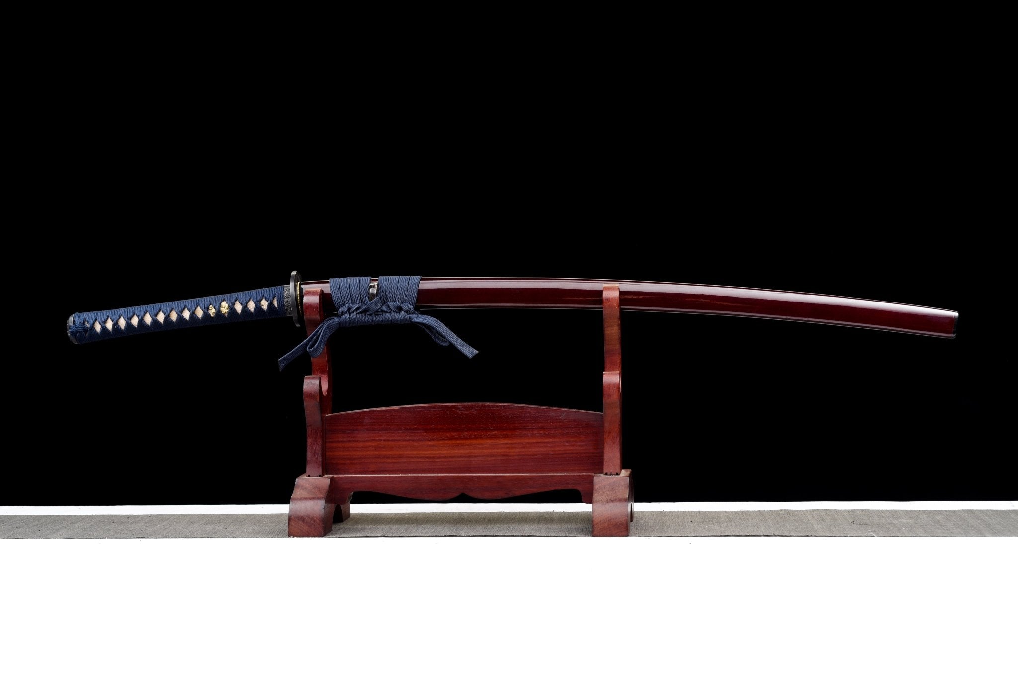 Collectable Katana Azure Lion High Carbon Chōji Hamon Red Saya 蒼獅 | KatanaSwordArt Katana For Sale 2025