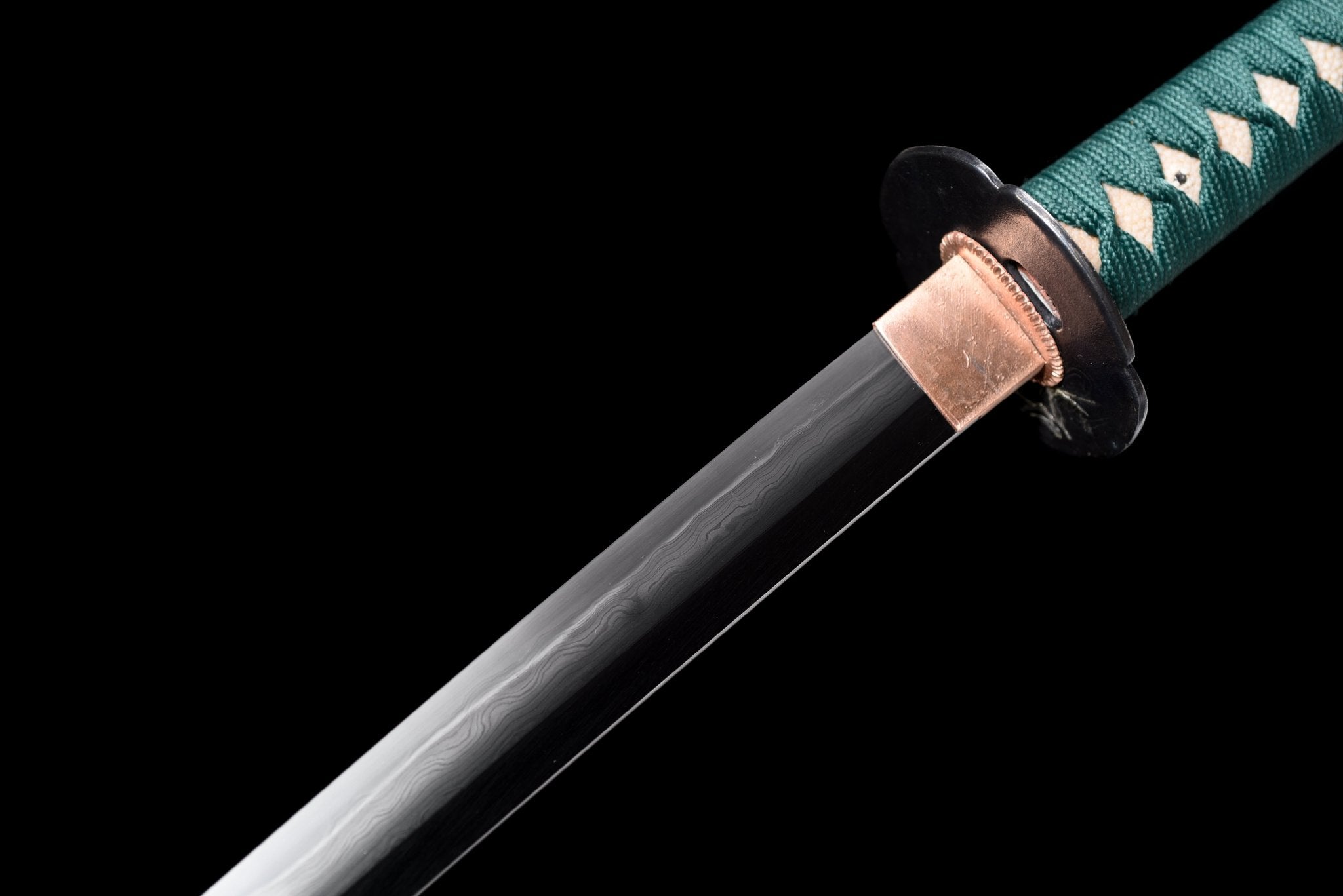 Collectable Katana Crane's Grace Sanmai Steel Clay Tempered Purple Saya 白鹤 | KatanaSwordArt Katana For Sale 2025