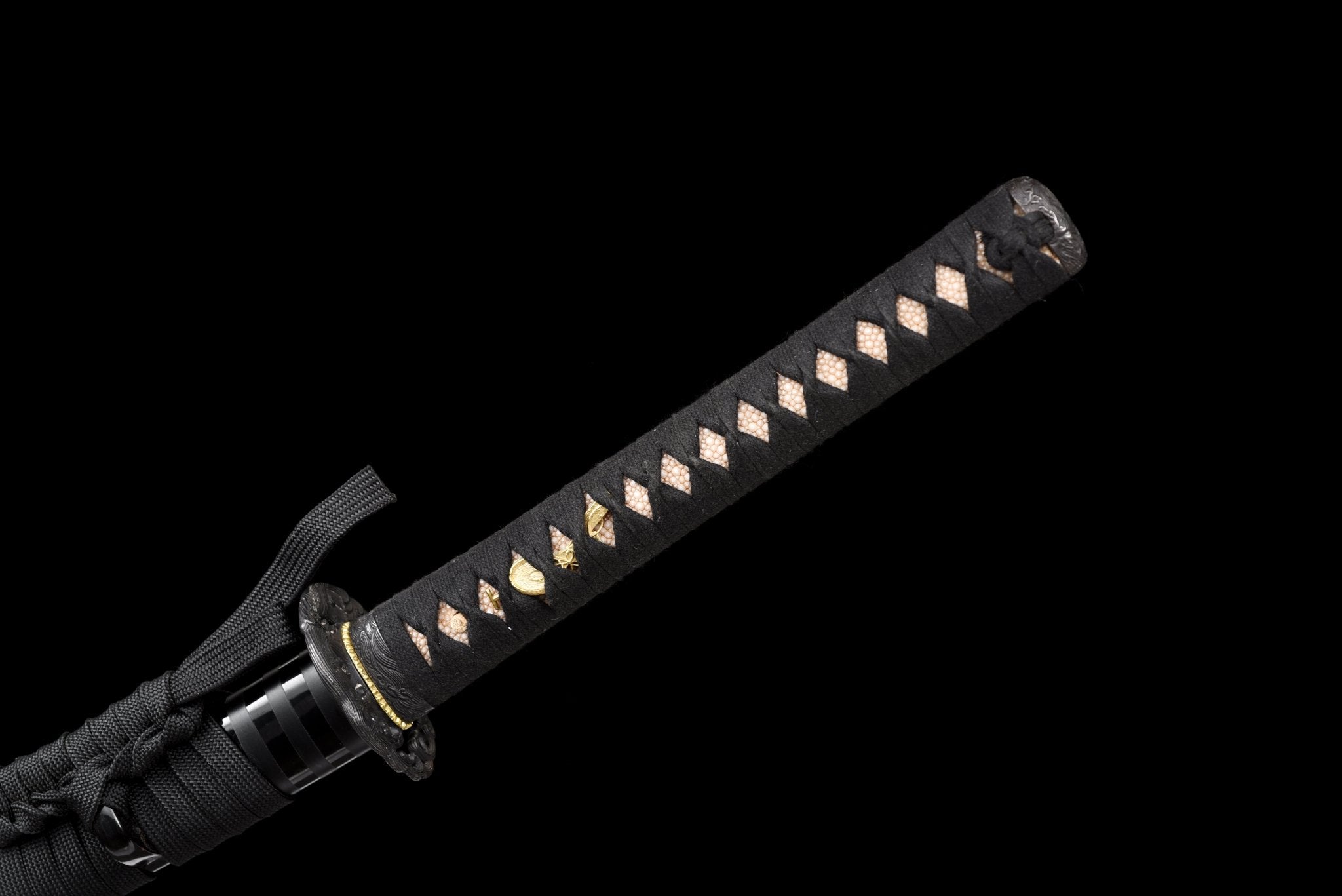 Collectable Katana Dark Wave Folded Steel Clay Tempered Black Saya 暗波 | KatanaSwordArt Katana For Sale 2025