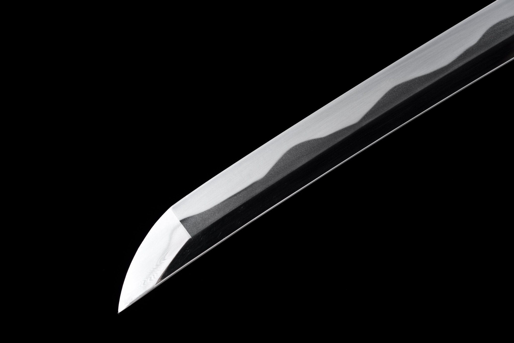 Collectable Katana Dark Wave Folded Steel Clay Tempered Black Saya 暗波 | KatanaSwordArt Katana For Sale 2025