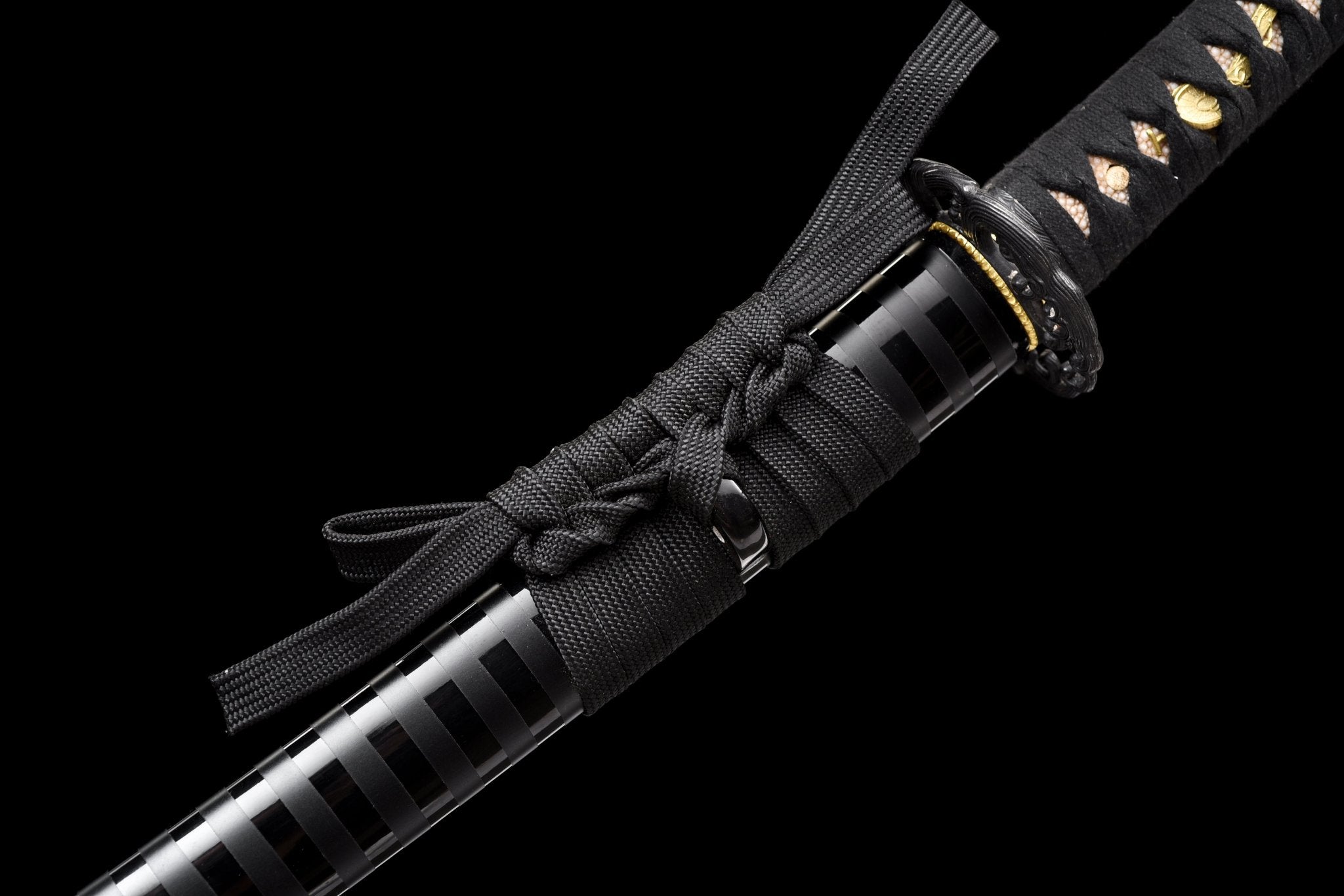 Collectable Katana Dark Wave Folded Steel Clay Tempered Black Saya 暗波 | KatanaSwordArt Katana For Sale 2025
