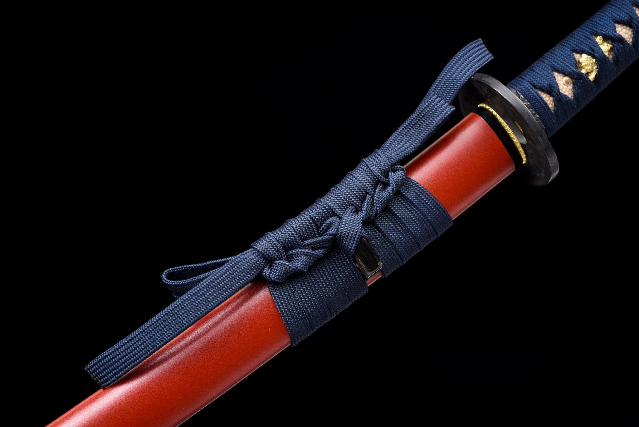 Collectable Katana Flame Lion Folded Steel Clay Tempered Red Saya 炎獅 | KatanaSwordArt Katana For Sale 2025