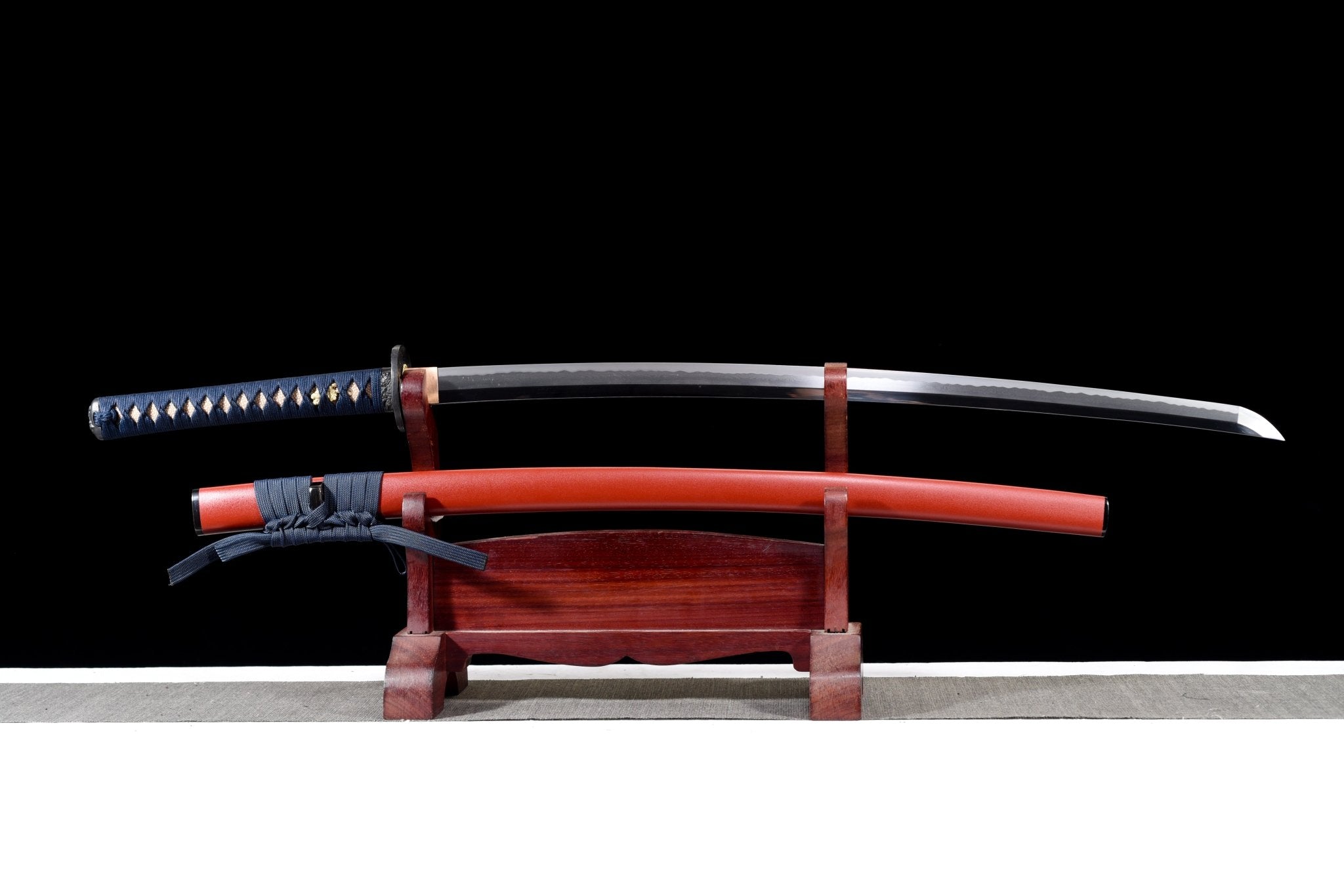 Collectable Katana Flame Lion Folded Steel Clay Tempered Red Saya 炎獅 | KatanaSwordArt Katana For Sale 2025