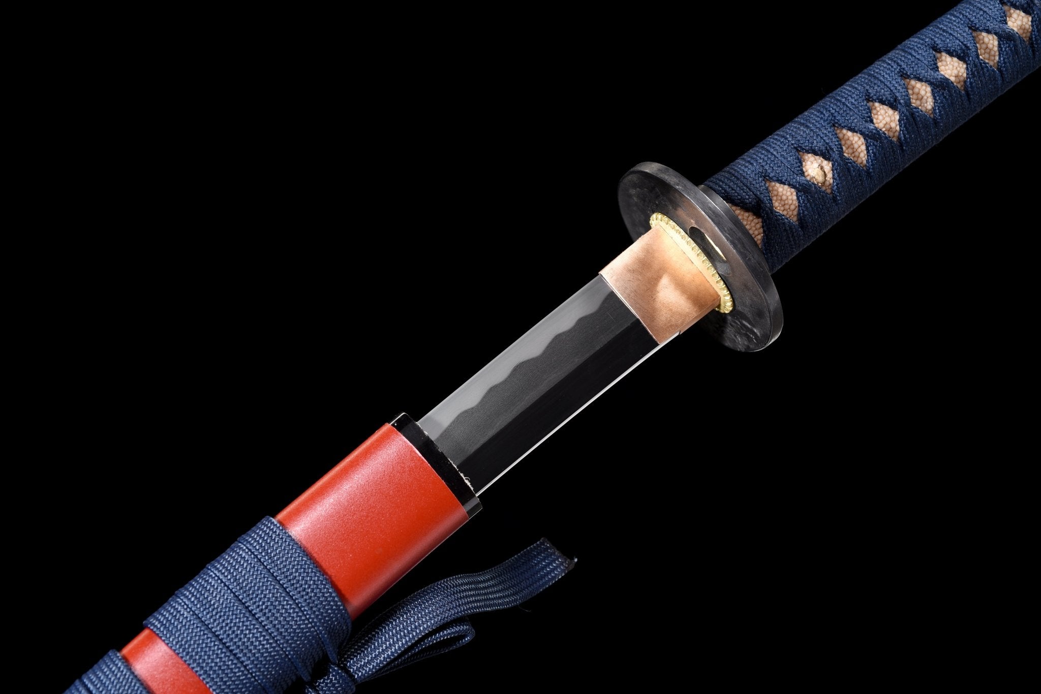 Collectable Katana Flame Lion Folded Steel Clay Tempered Red Saya 炎獅 | KatanaSwordArt Katana For Sale 2025