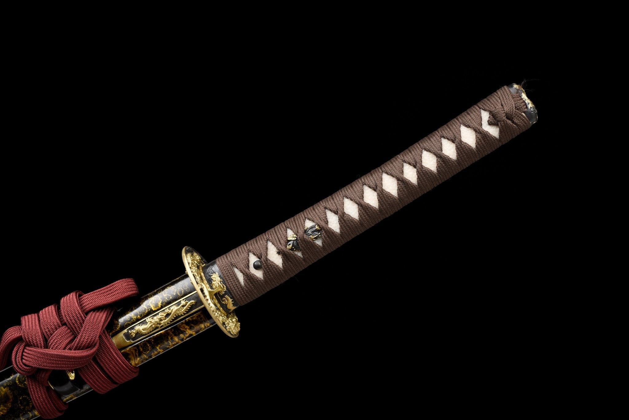 Collectable Katana Golden Dragon Sanmai Steel Clay Tempered Chinkin Saya 金龍 | KatanaSwordArt Katana For Sale 2025